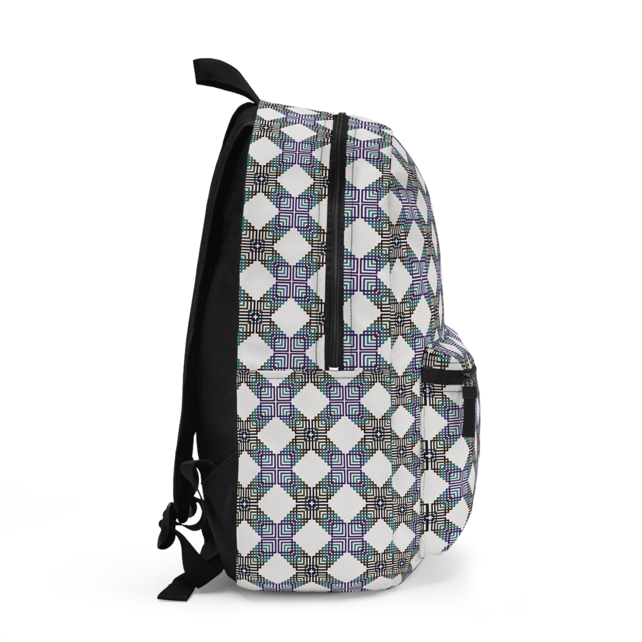 Stylish Geometric Backpack for Everyday Adventures, School, Travel, Hiking, Gift Idea