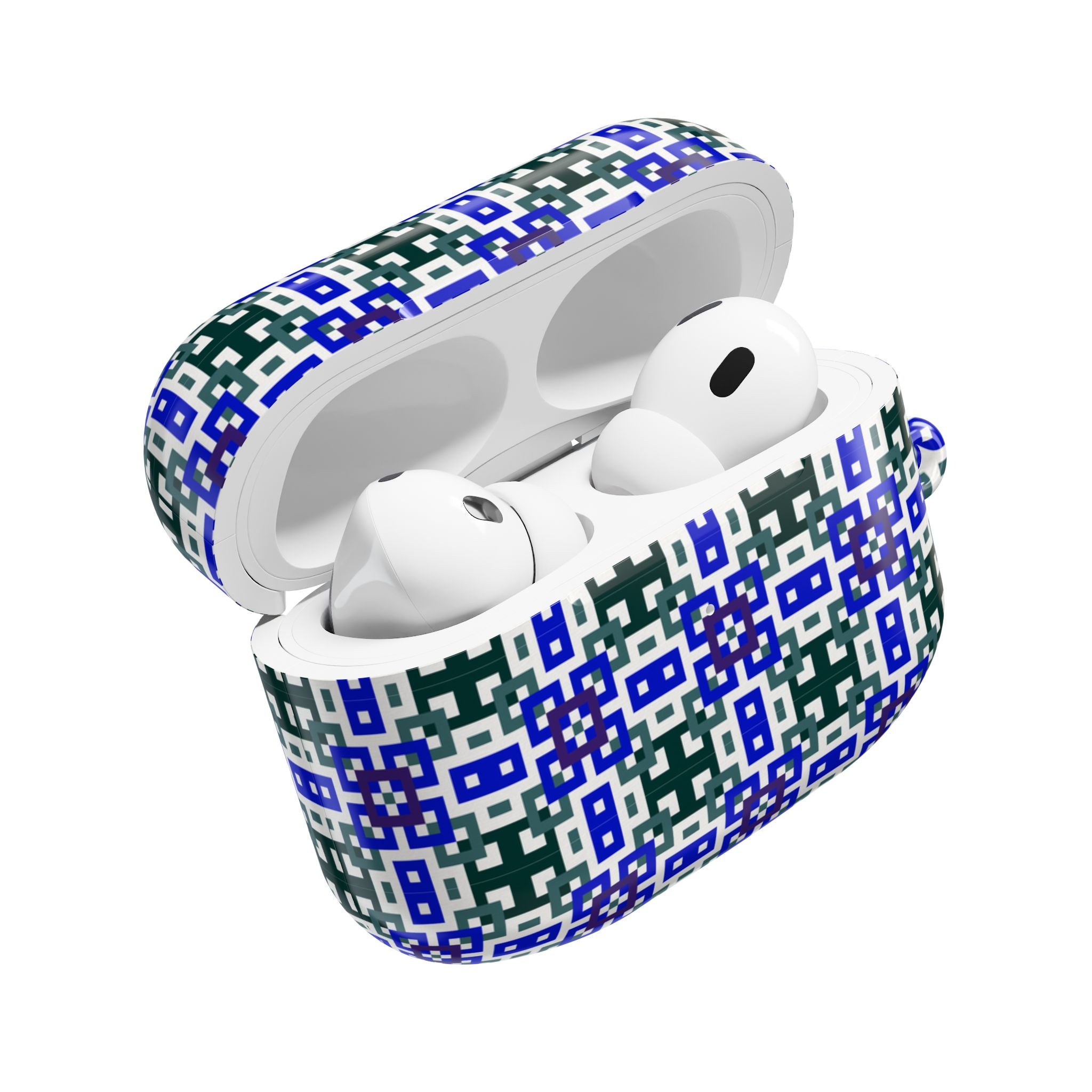 Stylish AirPod Case with Geometric Pattern - Customizable Earbud Protector for Gifts, Fashion Accessory, Tech Gadget Cover, Travel [...]