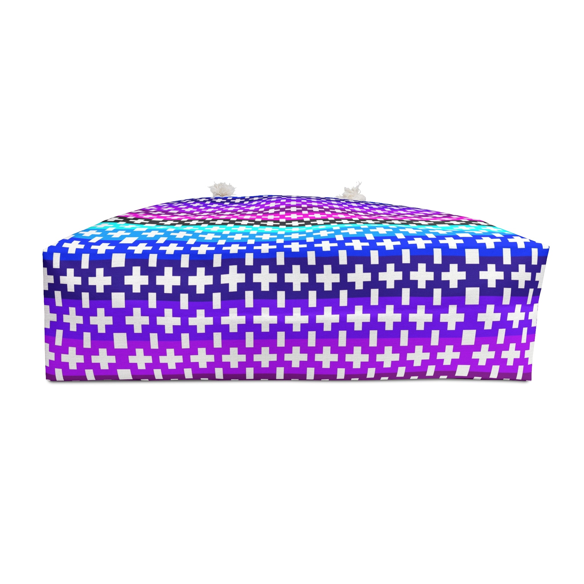 Vibrant Geometric Pattern Weekender Bag | Perfect for Travel, Beach, Gym, Gifts, Festivals