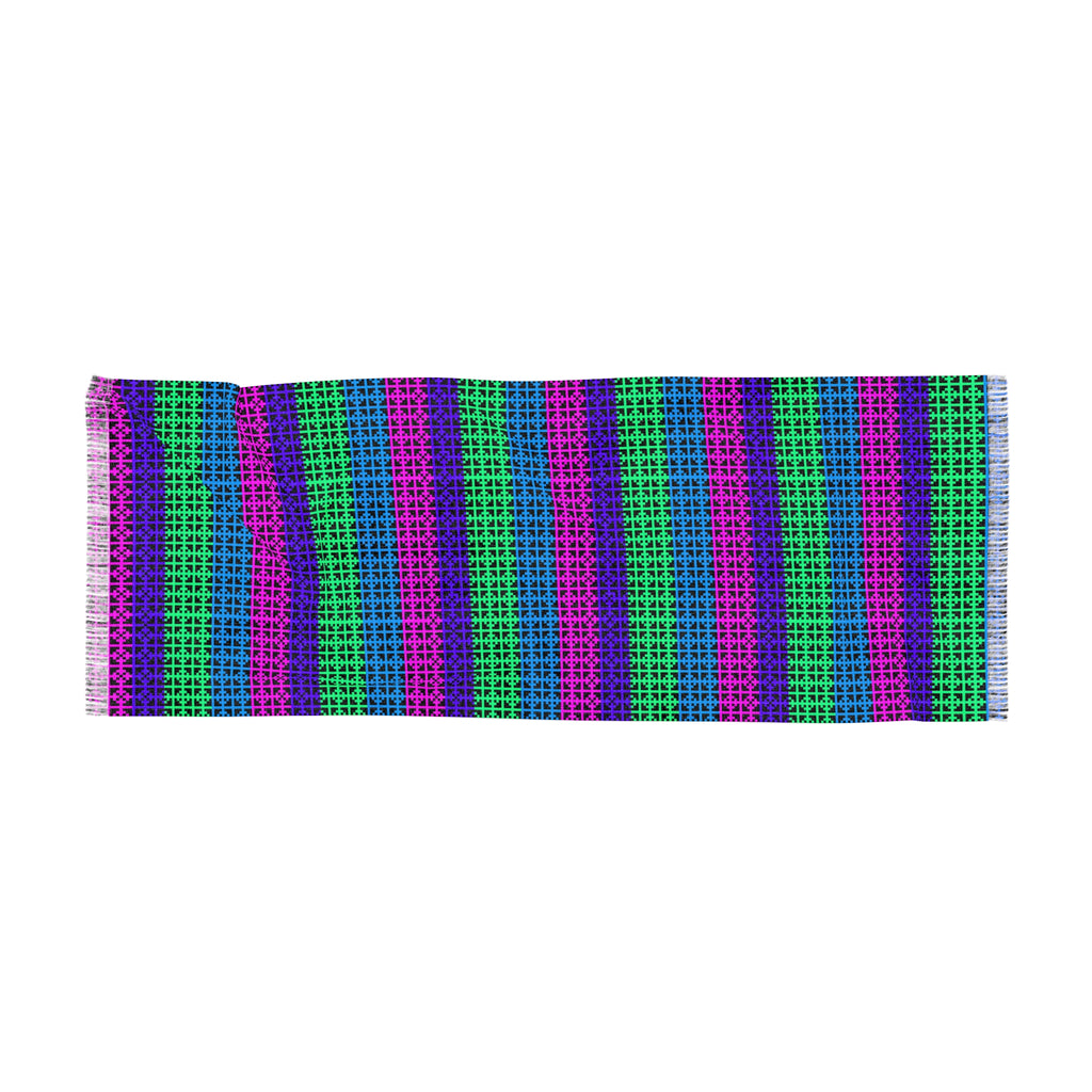 Vibrant Woven Scarf - Boho Chic Wrap, Trendy Accessory, Spring/Summer Fashion, Gift for Her, Festival Style