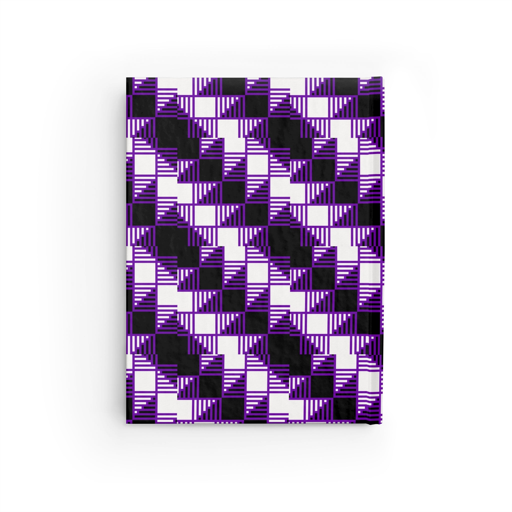 Purple Geometric Patterned Journal - Ruled Lines, Creative Writing, School Notebook, Stylish Planner, Gift Idea, Stationery