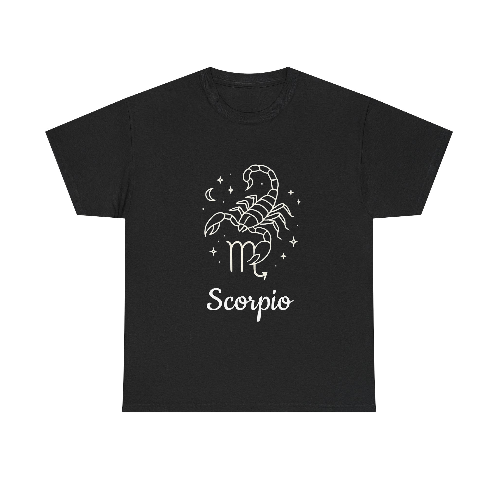 Scorpio Zodiac T-Shirt, Astrology Tee, Horoscope Gift, Casual Wear, Birthday Apparel, Unisex Heavy Cotton Tee