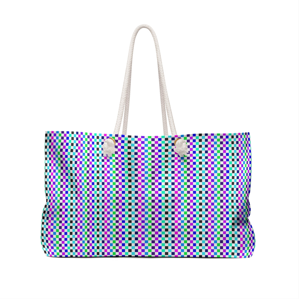 Vibrant Weekender Bag for Travel, Tote, Overnight, Gift for Her, Beach, Gym