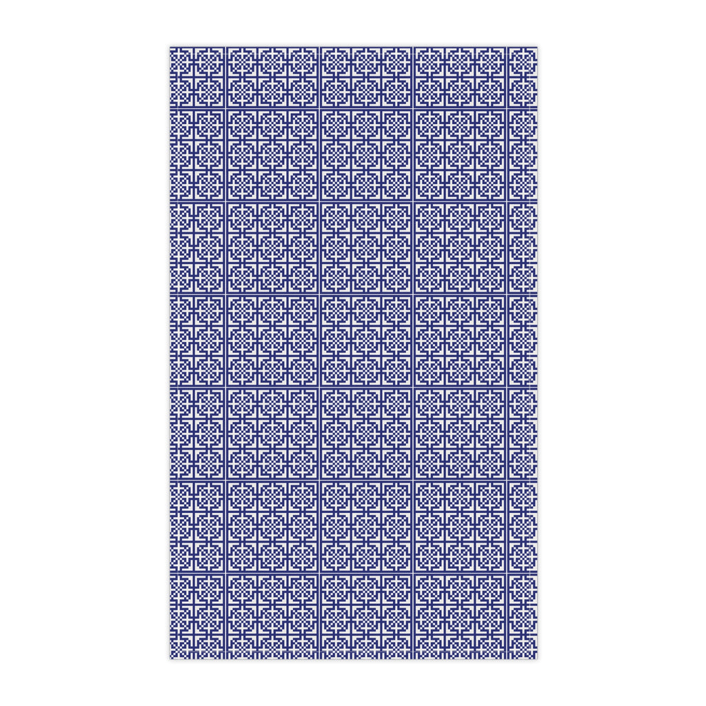 Stylish Cotton Tea Towels, Decorative Kitchen Towels, Home Decor, Gift for Hostess, Kitchen Accessories, Blue Pattern