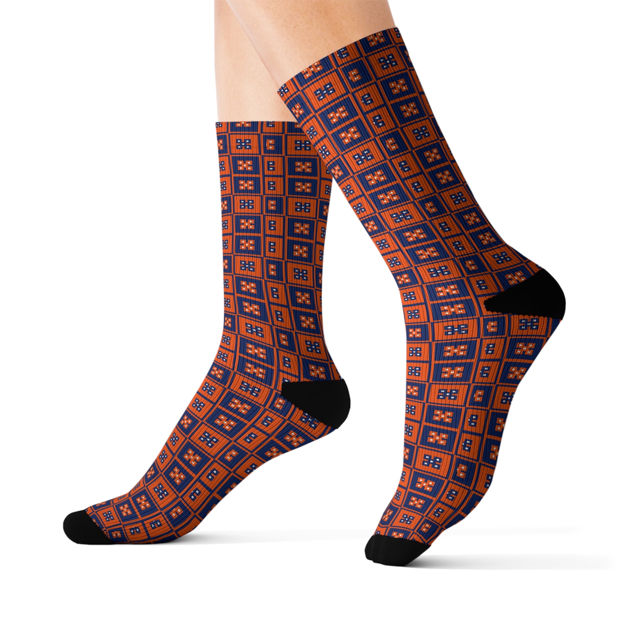 Sublimation Socks with Bold Pattern, Unique Gift for Fashion Lovers, Trendy Socks for Everyday Wear, Fun Socks for Holidays