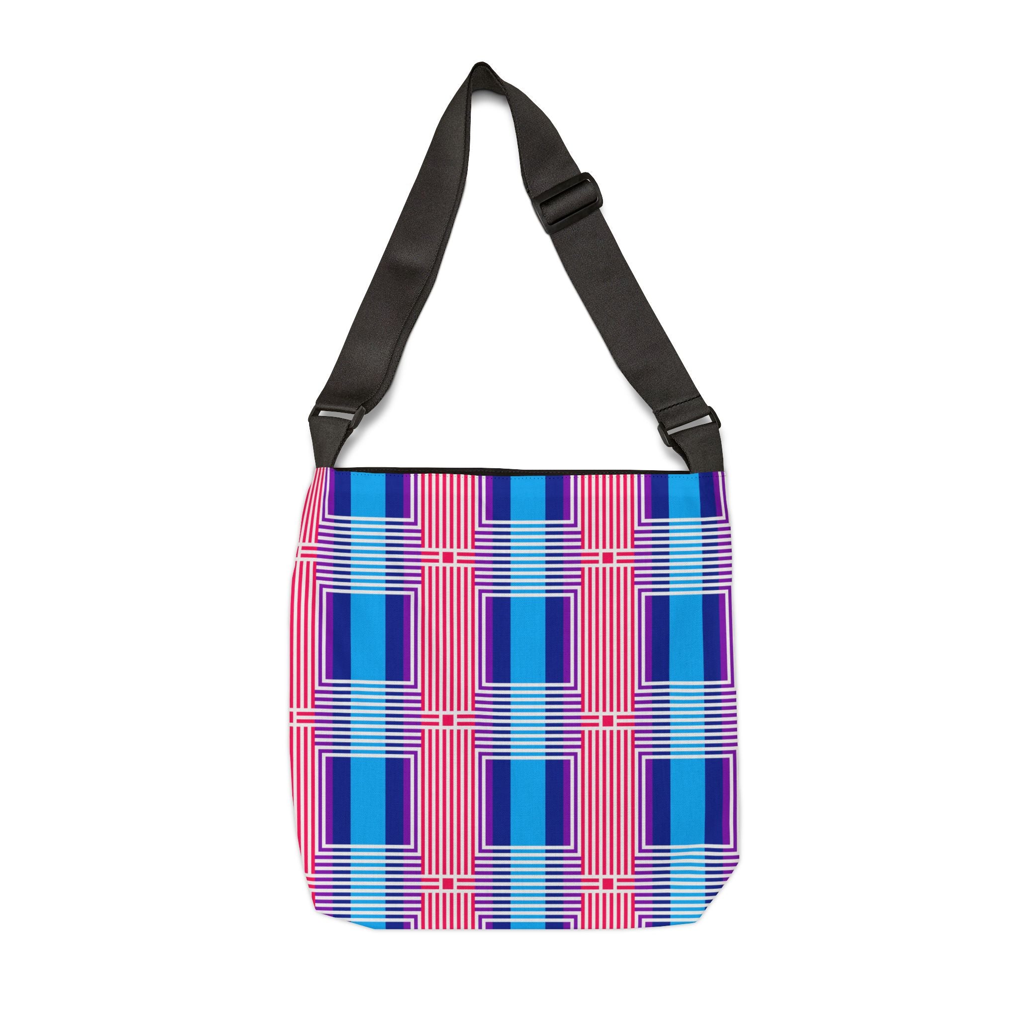 Vibrant Adjustable Tote Bag - Stylish Everyday Carryall, Shopping Bag, Beach Bag, Gift for Her, Festival Accessory, Patterned Handbag