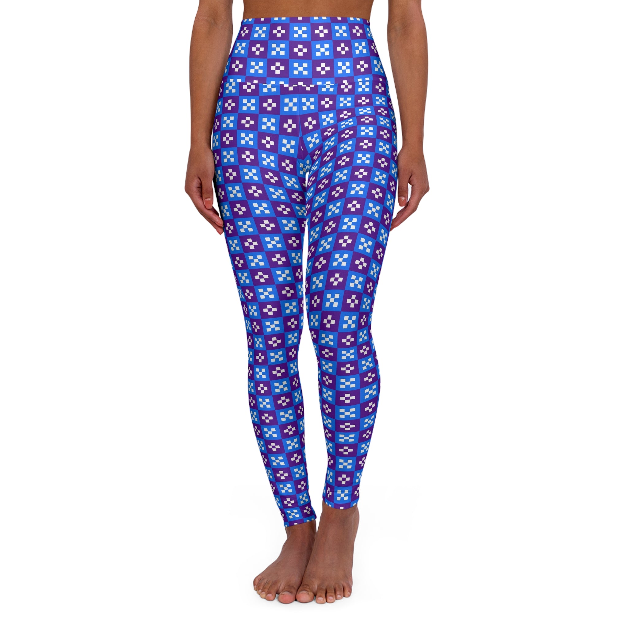 High Waisted Yoga Leggings - Colorful Fitness Pants for Wellness, Yoga, and Casual Wear, Workout Leggings, Athleisure, Gym Tights