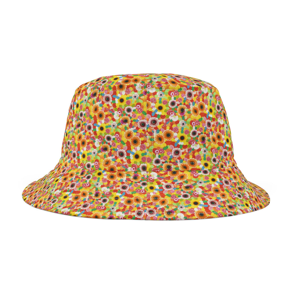 Colorful Floral Bucket Hat, Summer Accessories, Trendy Sun Protection Hat, Festival Wear, Vacation Essentials, Gift for Her