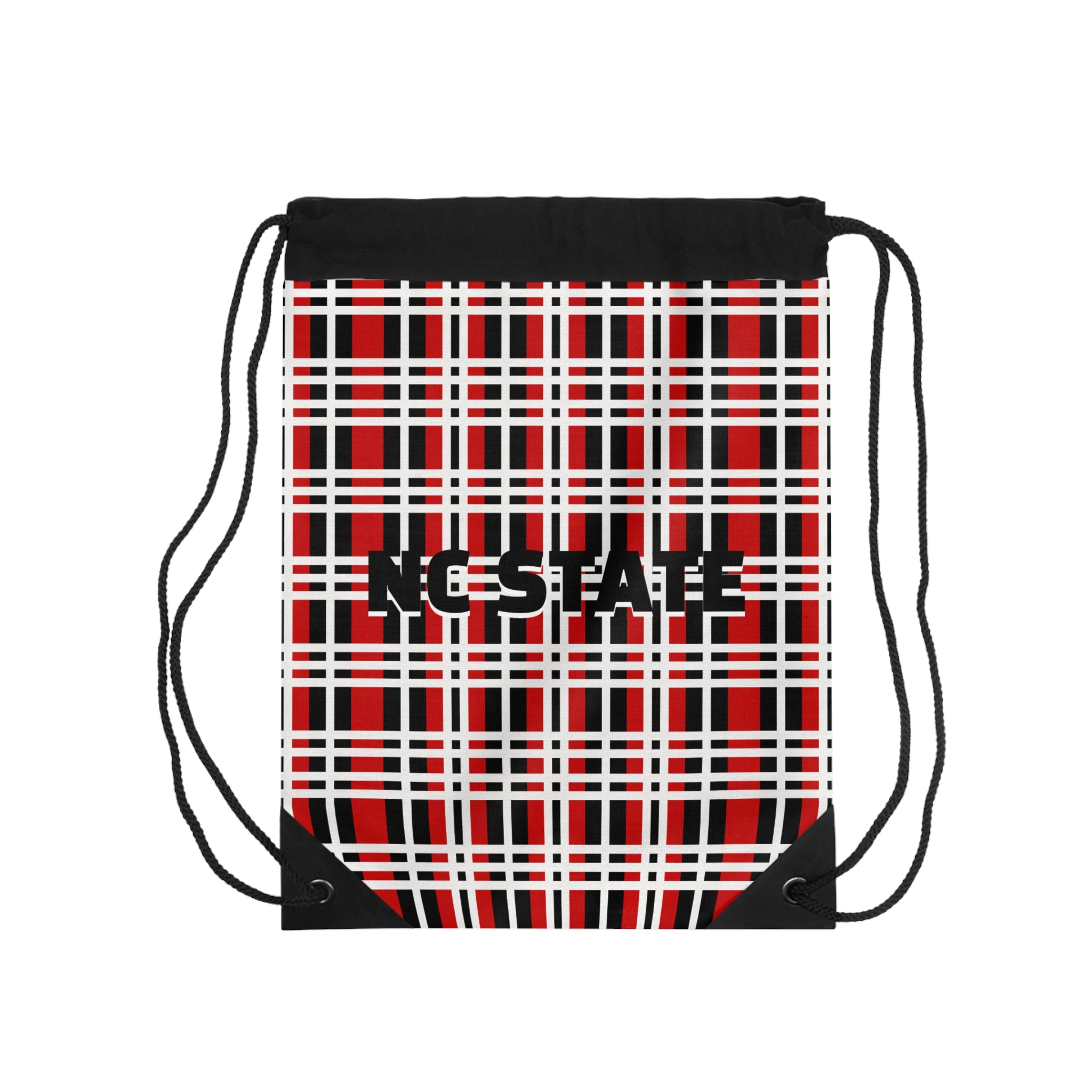 Stylish Checkered Drawstring Bag, Trendy Gym Sack, Casual Backpack, Perfect for School & Outings, Gift for Adventurers, Plaid Pattern