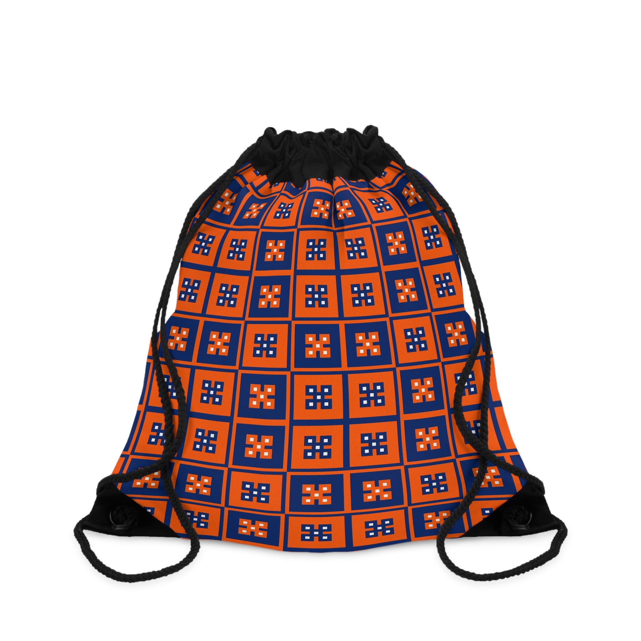 Vibrant Geometric Drawstring Bag - Sporty, Casual, Gym, Gift, Travel, Festival