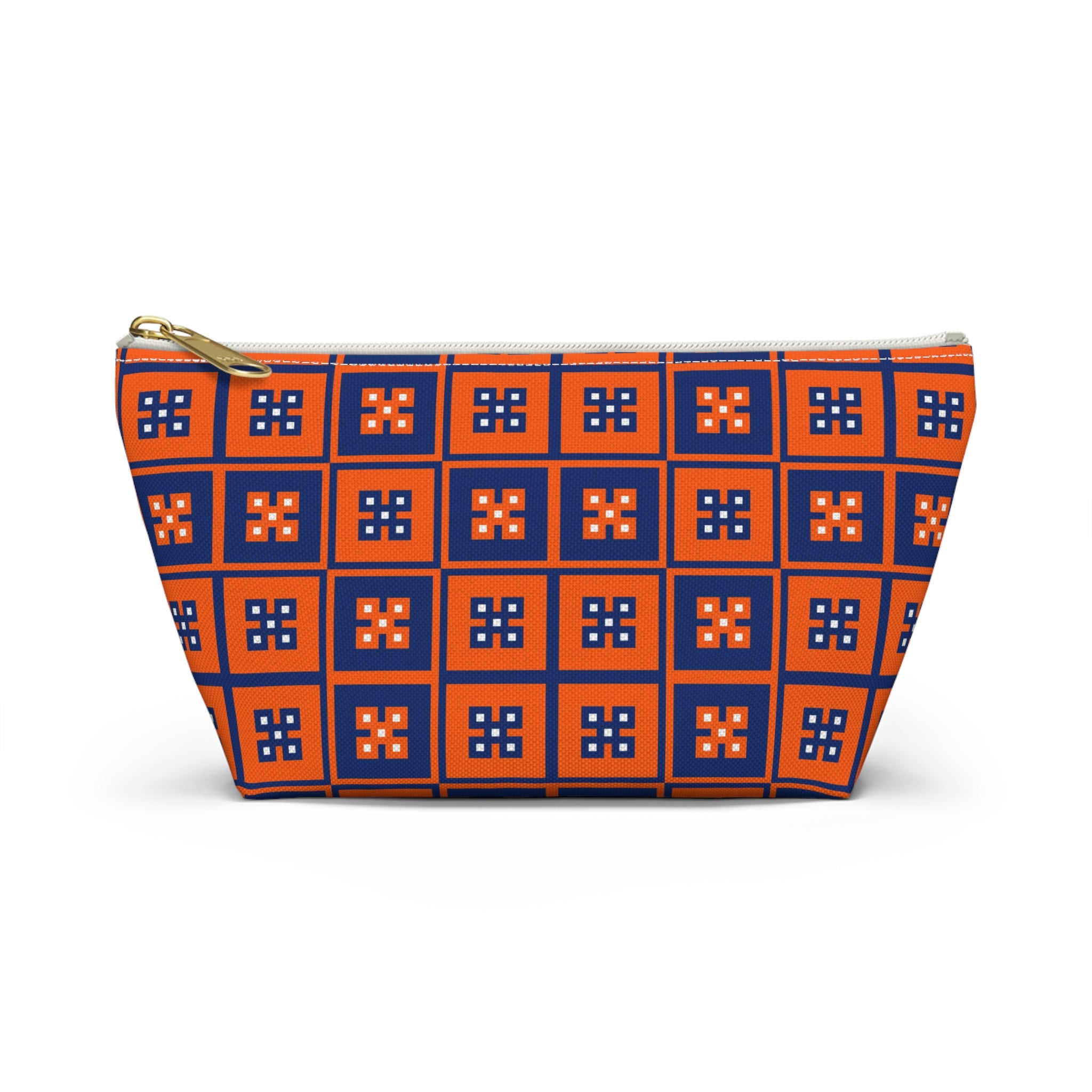 Vibrant T-bottom Accessory Pouch for Essentials, Makeup Organizer, Travel Bag, Gift for Friends, Eco-friendly Design