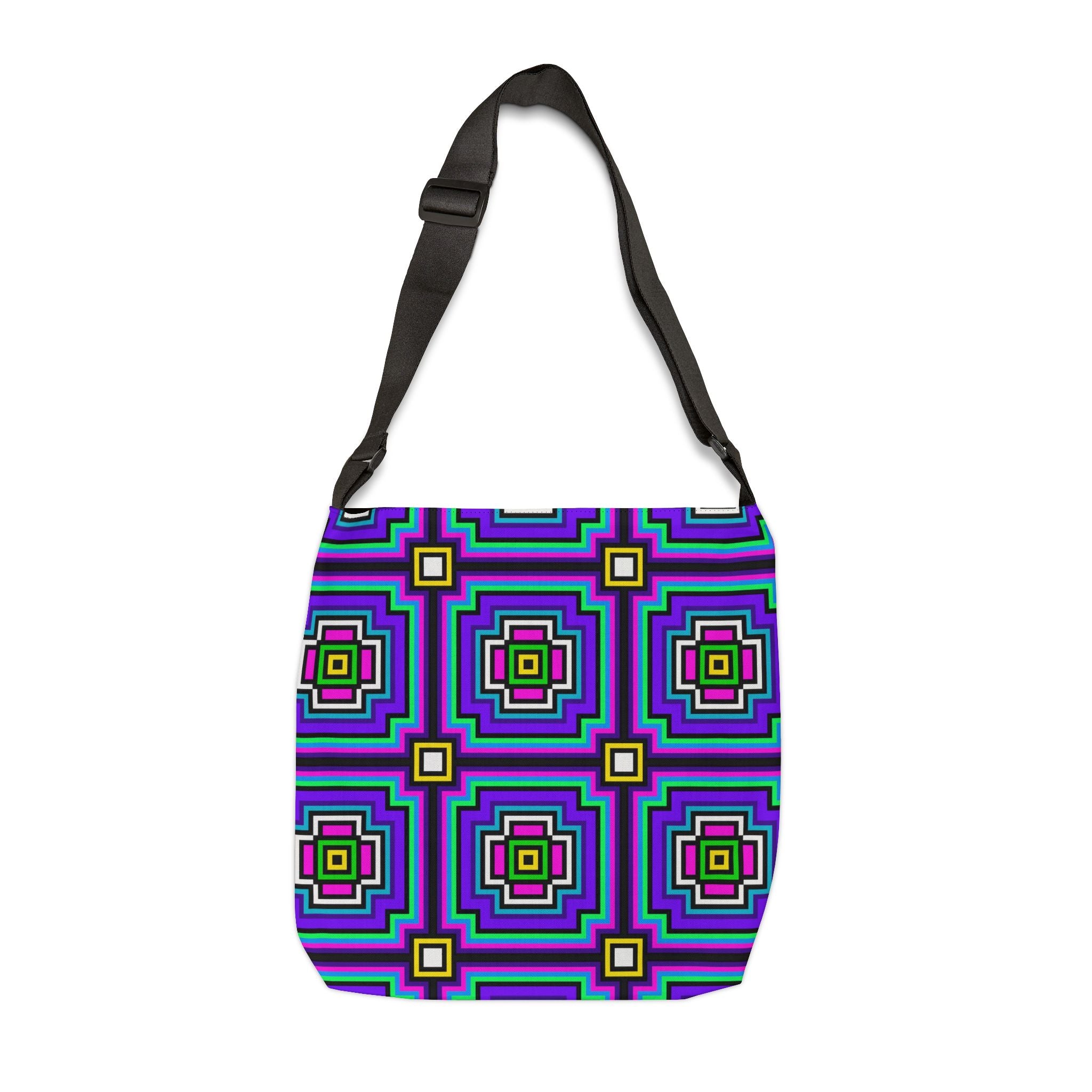 Vibrant Abstract Adjustable Tote Bag, Eco-Friendly Bag, Stylish Shopping Bag, Summer Accessory, Perfect for Travel, Gift for Art Lovers