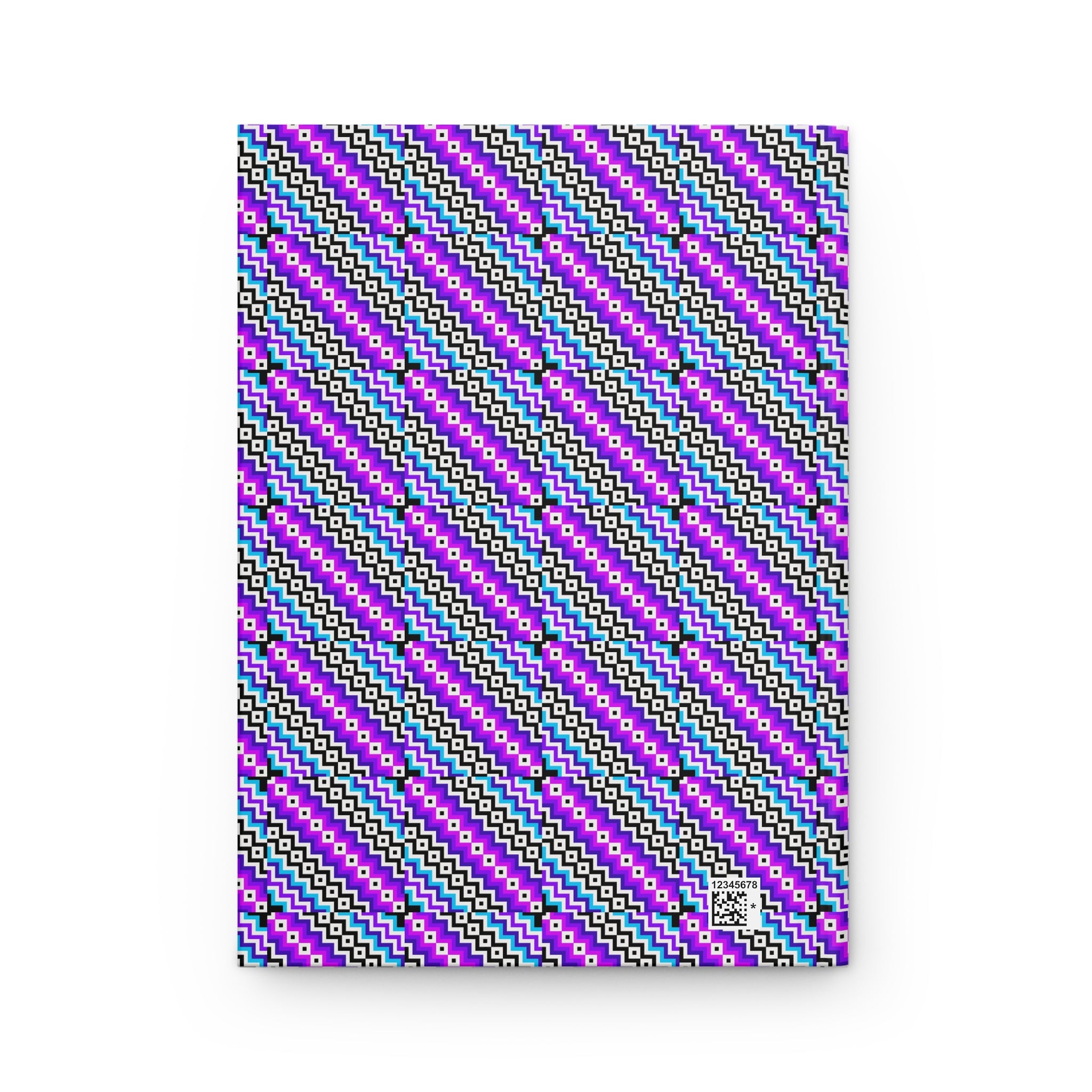 Colorful Geometric Hardcover Journal, Artistic Notebook, Stylish Diary, Gift for Writers, Journaling, Home Office Decor, Creative Planning