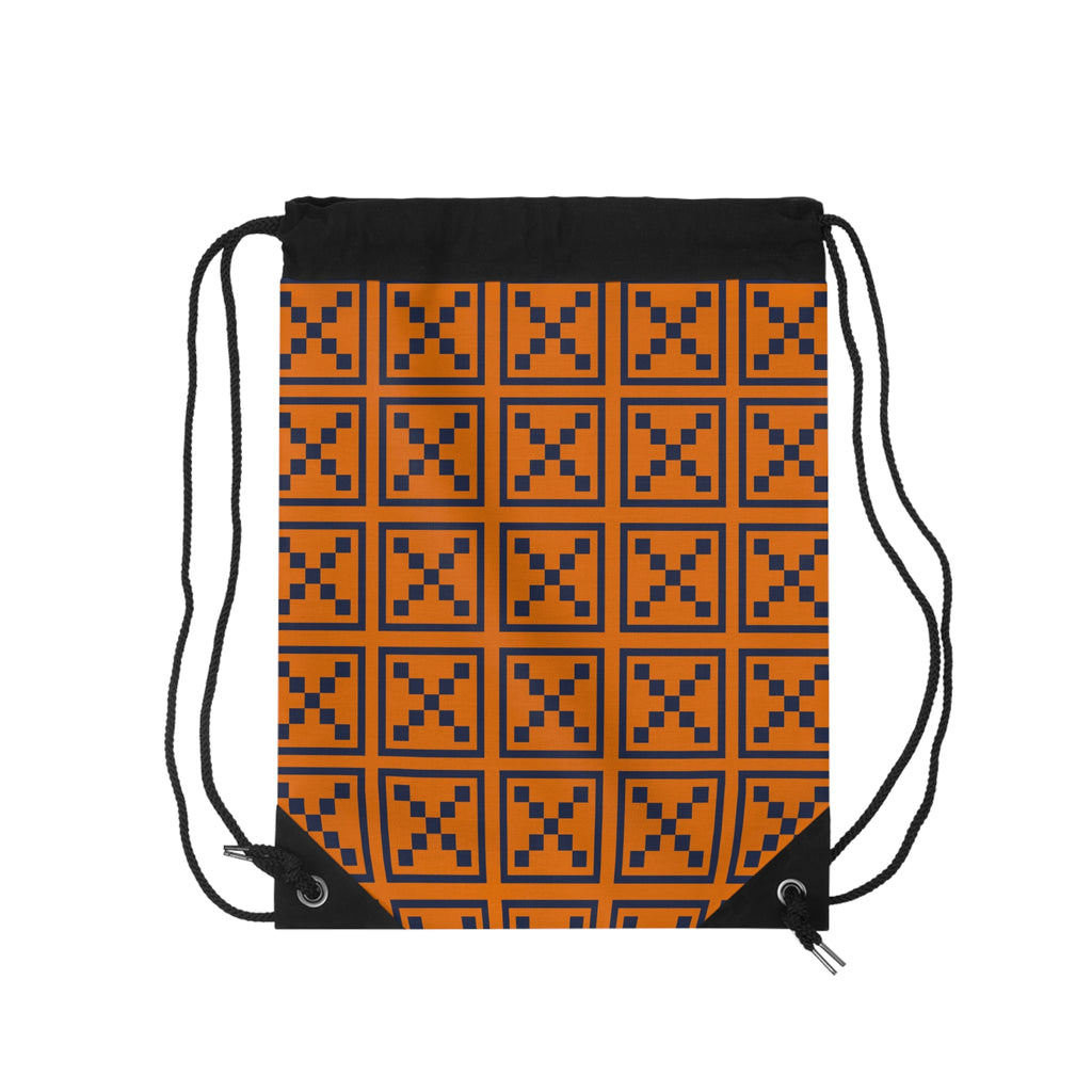 Stylish Geometric Drawstring Bag - Perfect for Sports, Gym, Back to School, Festivals, and Gifting