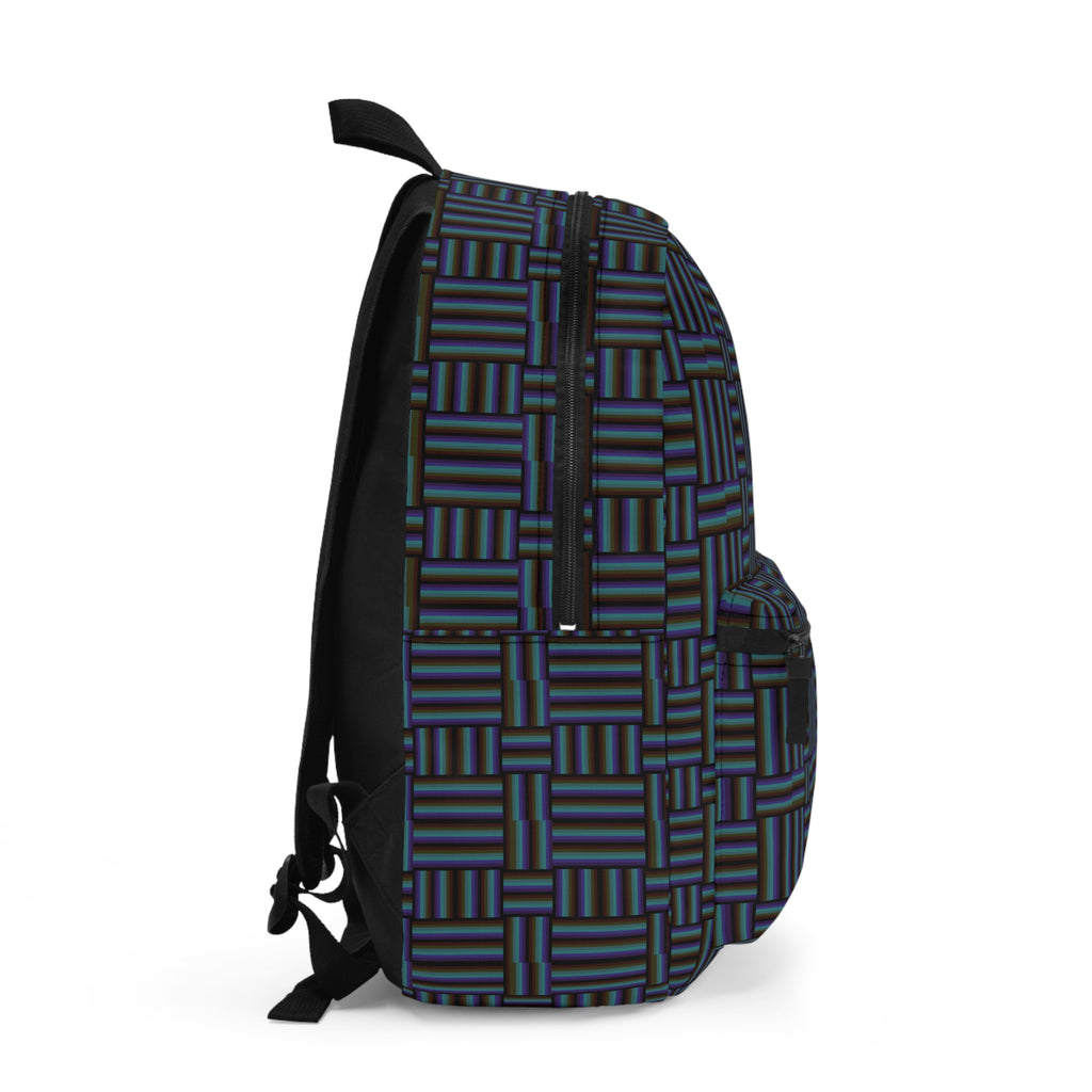 Stylish Geometric Backpack for School, Travel, Everyday Use, Unique Pattern Bag, Trendy Secure Backpack