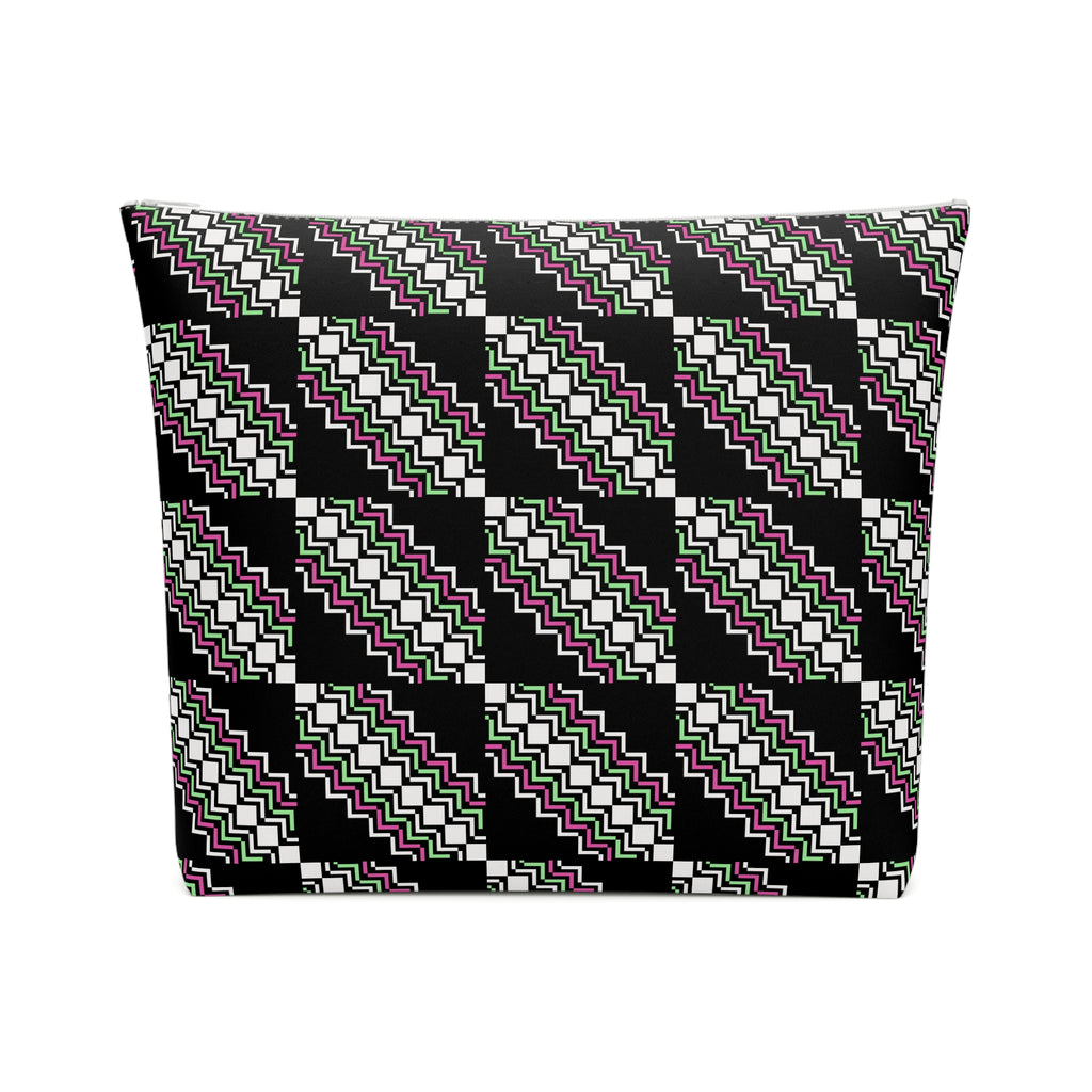 Chic Patterned Cotton Cosmetic Bag | Makeup Organizer, Travel Pouch, Cute Gift, Stylish Clutch, Everyday Essentials