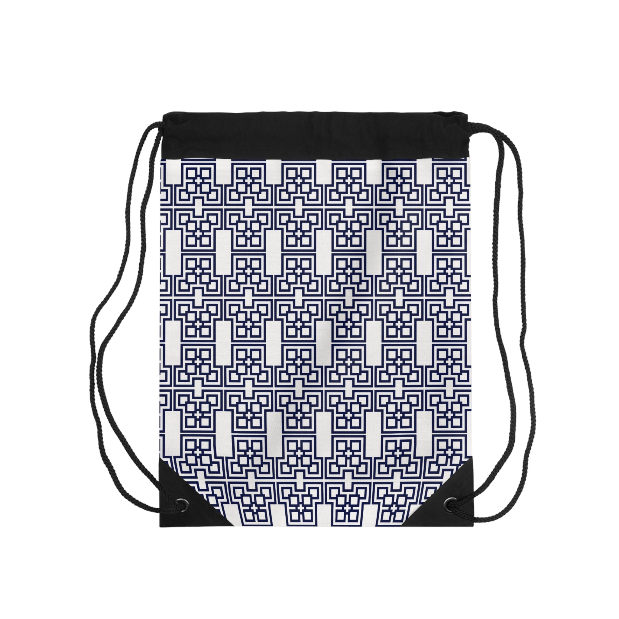 Stylish Geometric Drawstring Bag – Perfect for Gym, School, Travel, Gifts, and Daily Use