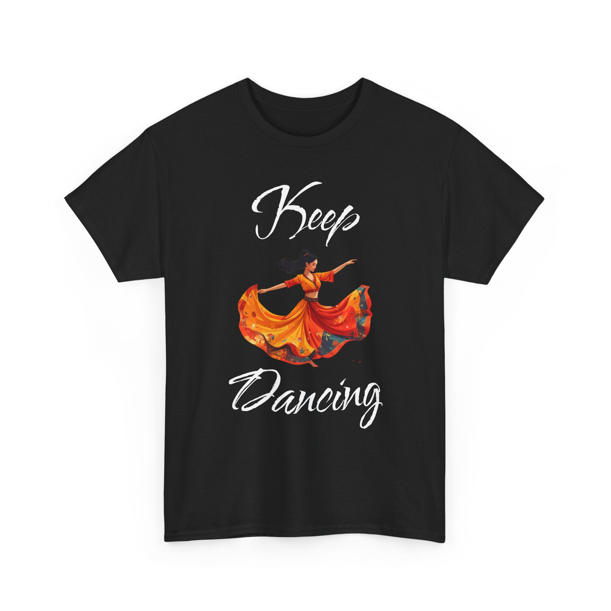 Dance of Elegance Unisex Heavy Cotton Tee, Artsy Shirt for Dance Lovers, Perfect Gift for Birthdays, Casual Wear, Festival Attire, [...]