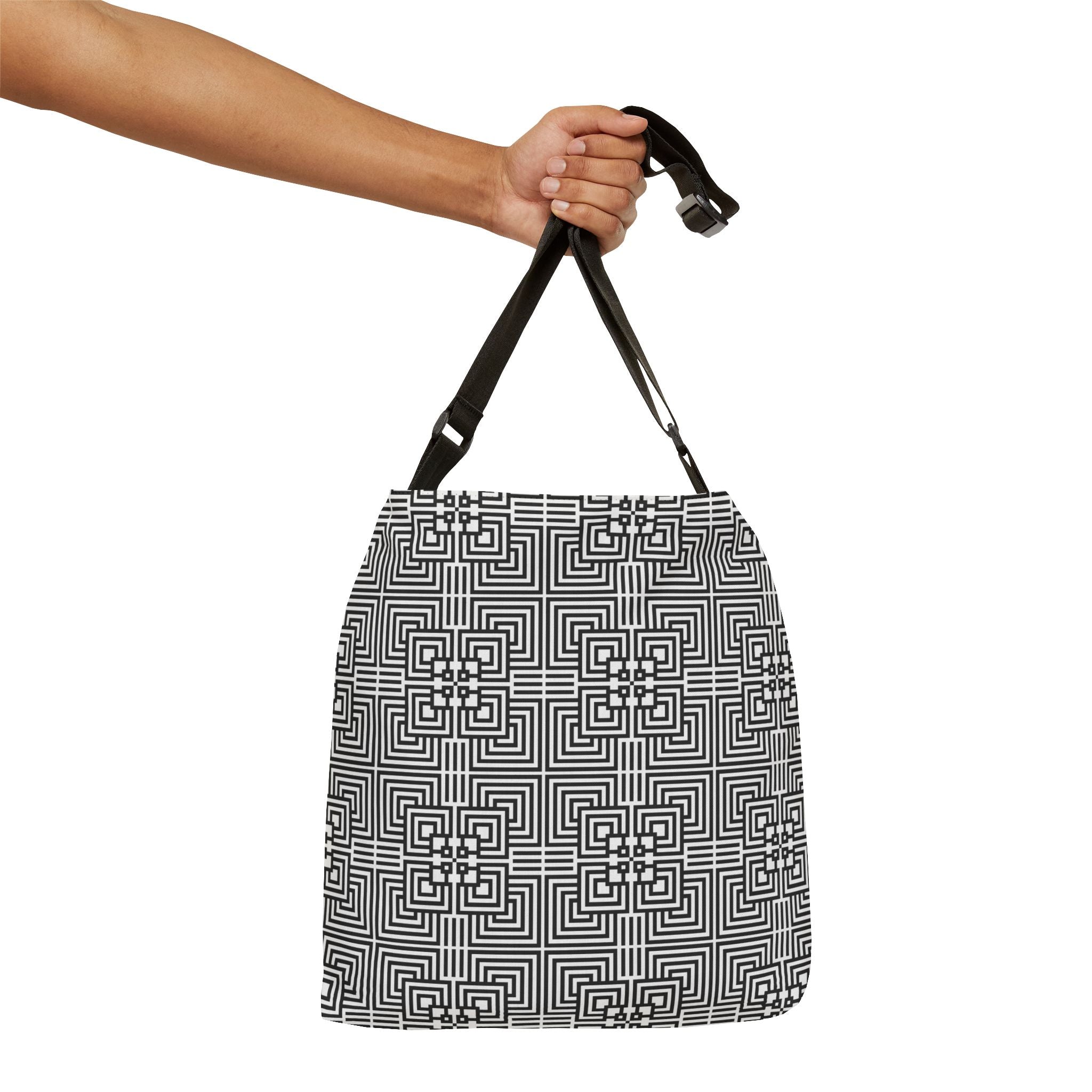 Stylish Adjustable Tote Bag, Modern Bag, Everyday Use, Travel Companion, Fashionable Gift, Graphic Design Accessory