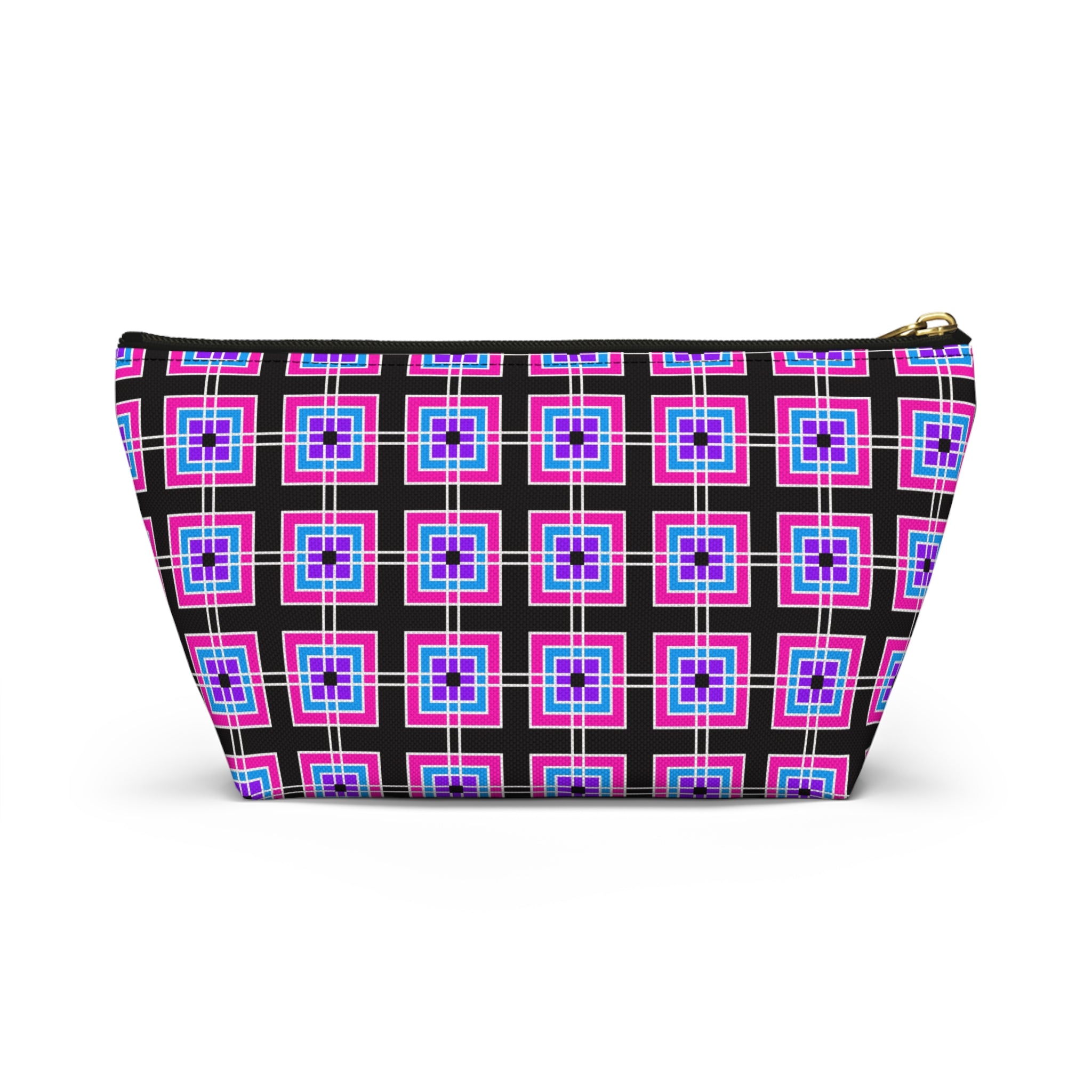 Colorful Geometric Accessory Pouch | Ideal for Makeup, Travel, Gifts, Organizing, School, Home