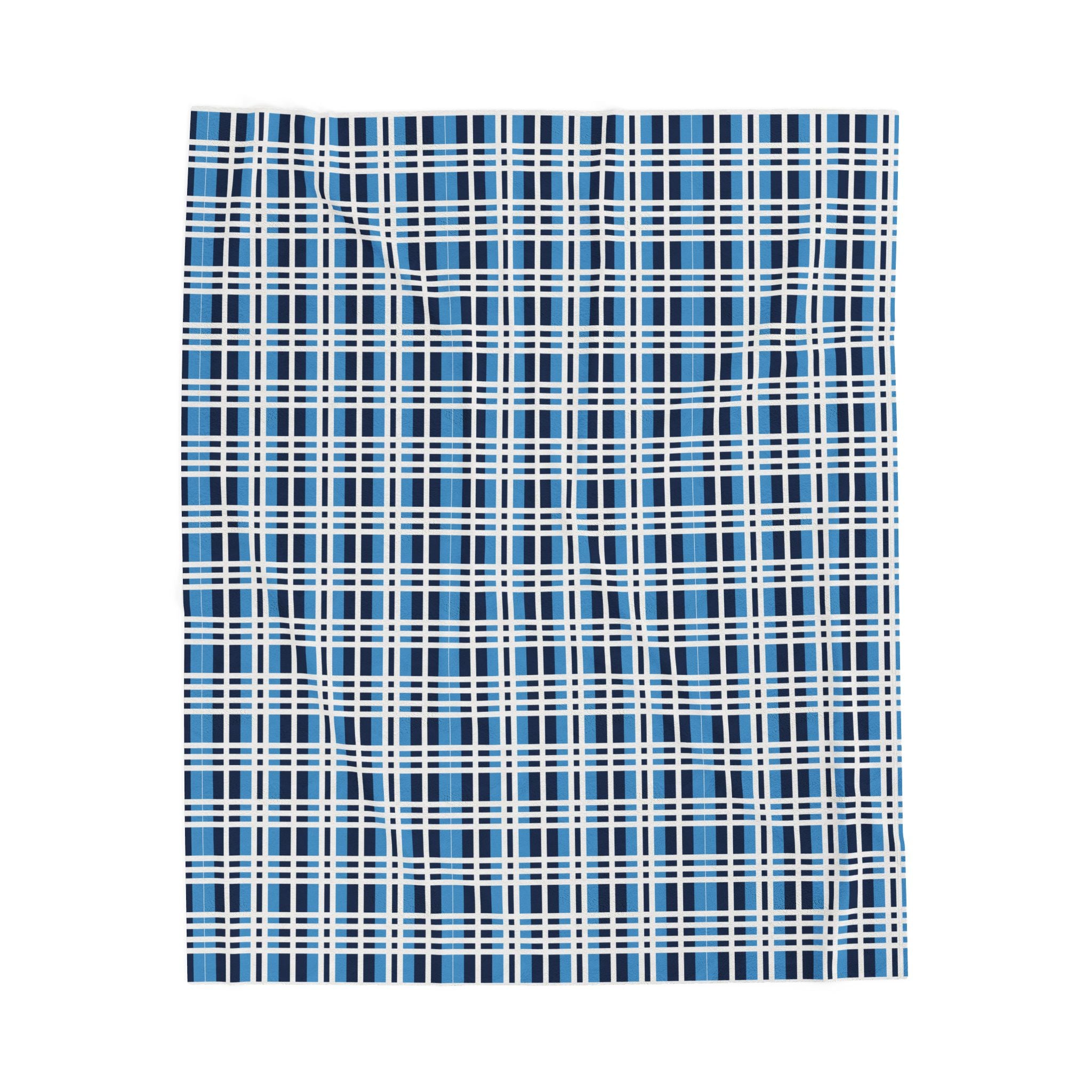 Cozy Plaid Velveteen Plush Blanket, Soft Throw Blanket for Home Decor, Gift for College Students, Campfire Blanket, Stylish Warm Cover