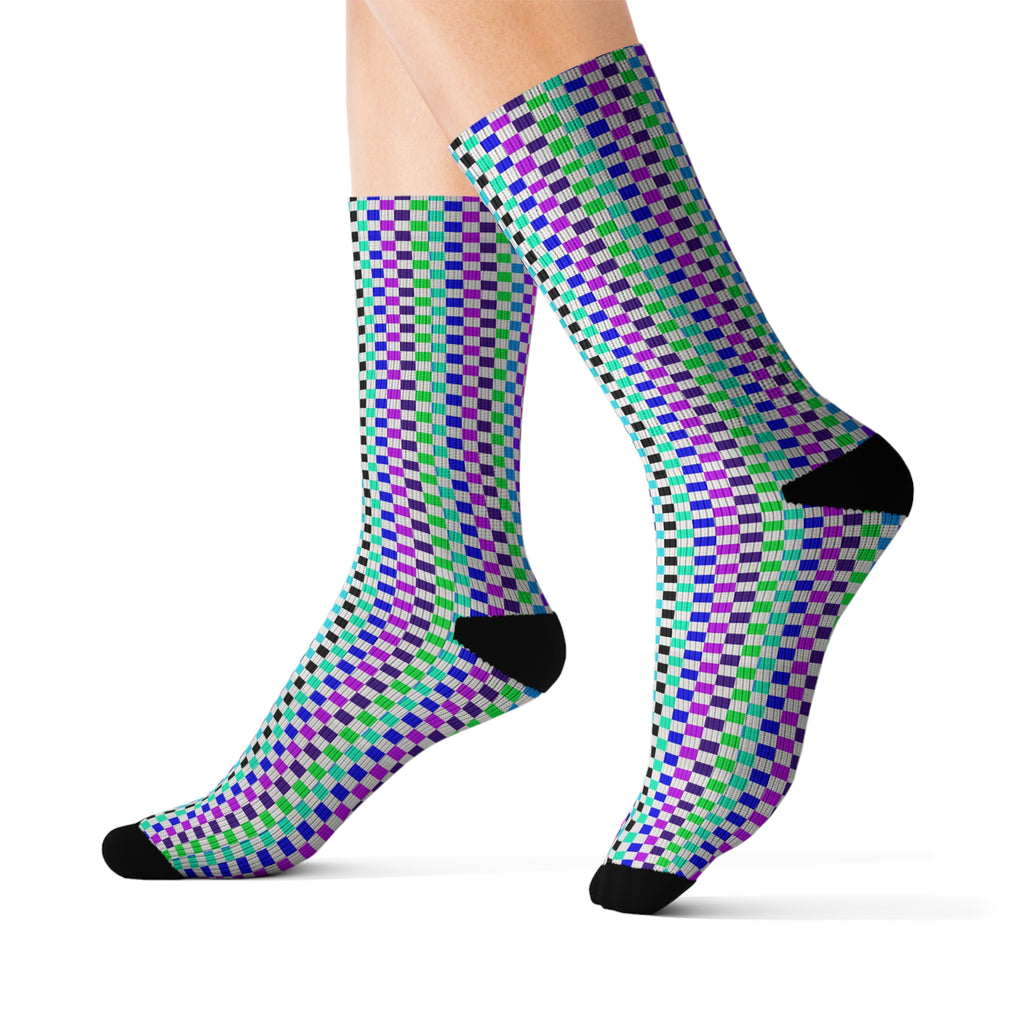 Colorful Patterned Socks, Unique Fashion Accessories, Fun Gift Idea, Festival Footwear, Comfortable Everyday Use