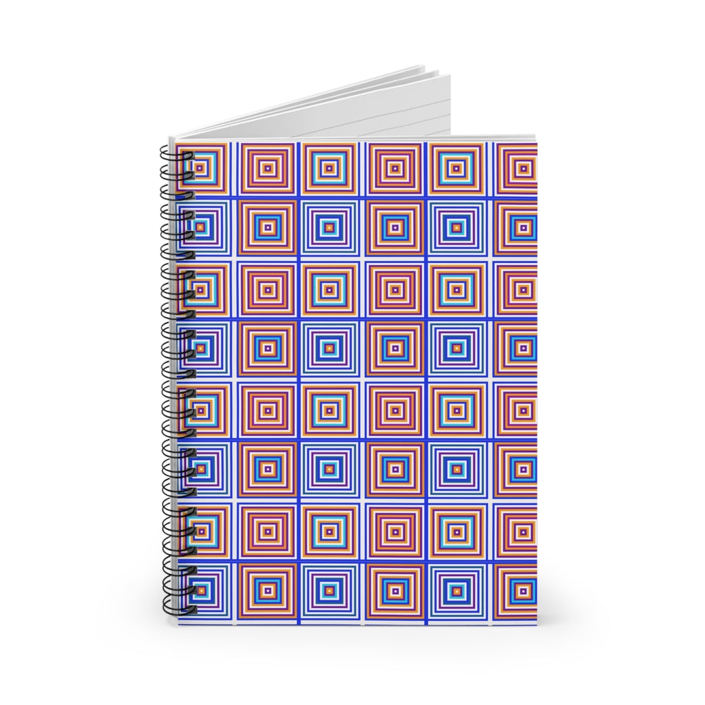 Colorful Geometric Spiral Notebook, Perfect for Journaling, School Supplies, Gifts, Creative Writing, Doodles, Note-taking