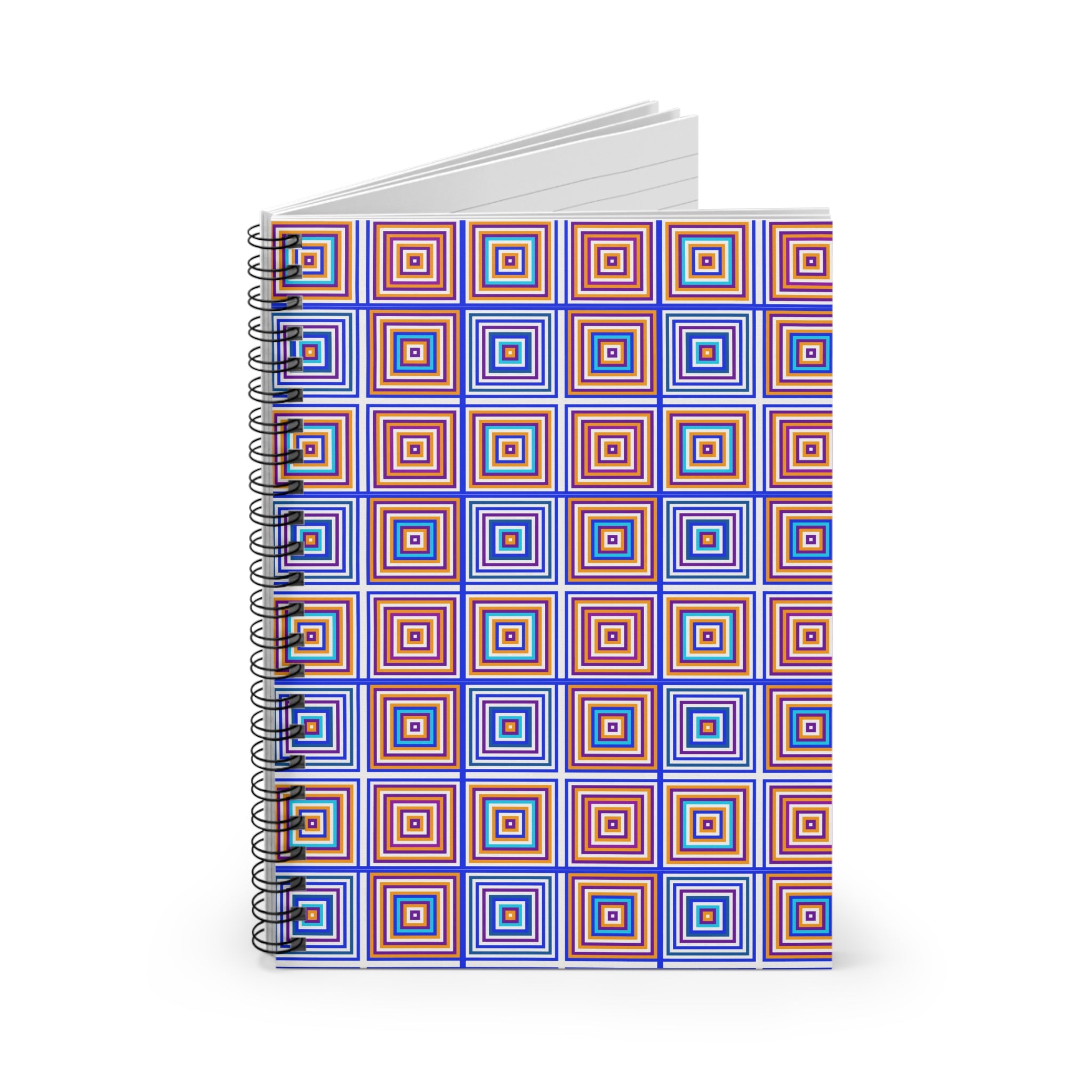 Colorful Geometric Spiral Notebook, Perfect for Journaling, School Supplies, Gifts, Creative Writing, Doodles, Note-taking