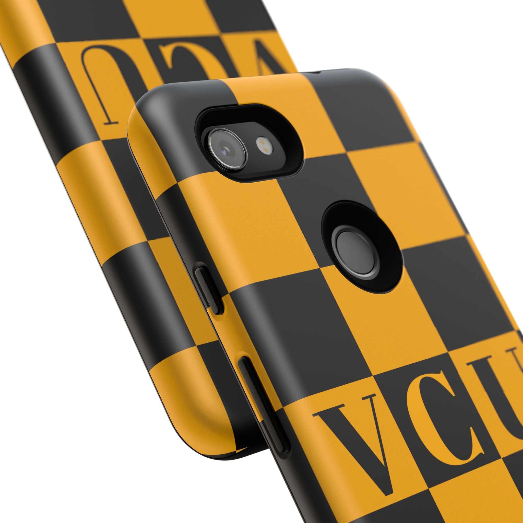 VCU Checkered Phone Case, Tough Cases for VCU Fans, College Student Gear, Sports Team Accessory, Unique Gift Idea