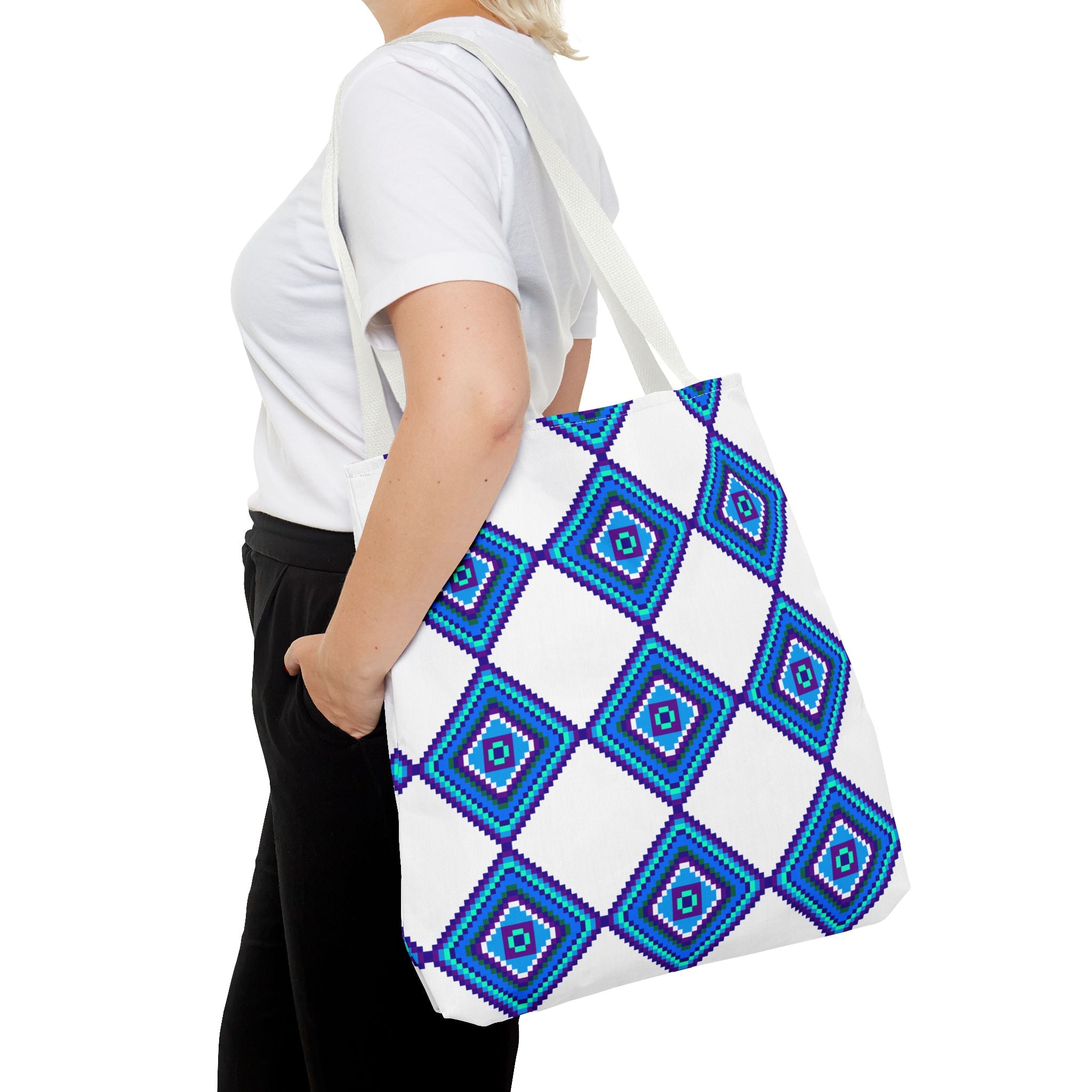 Bohemian Diamond Tote Bag | Stylish Utility for Everyday Use, Eco-Friendly Gift, Beach, Shopping, Travel
