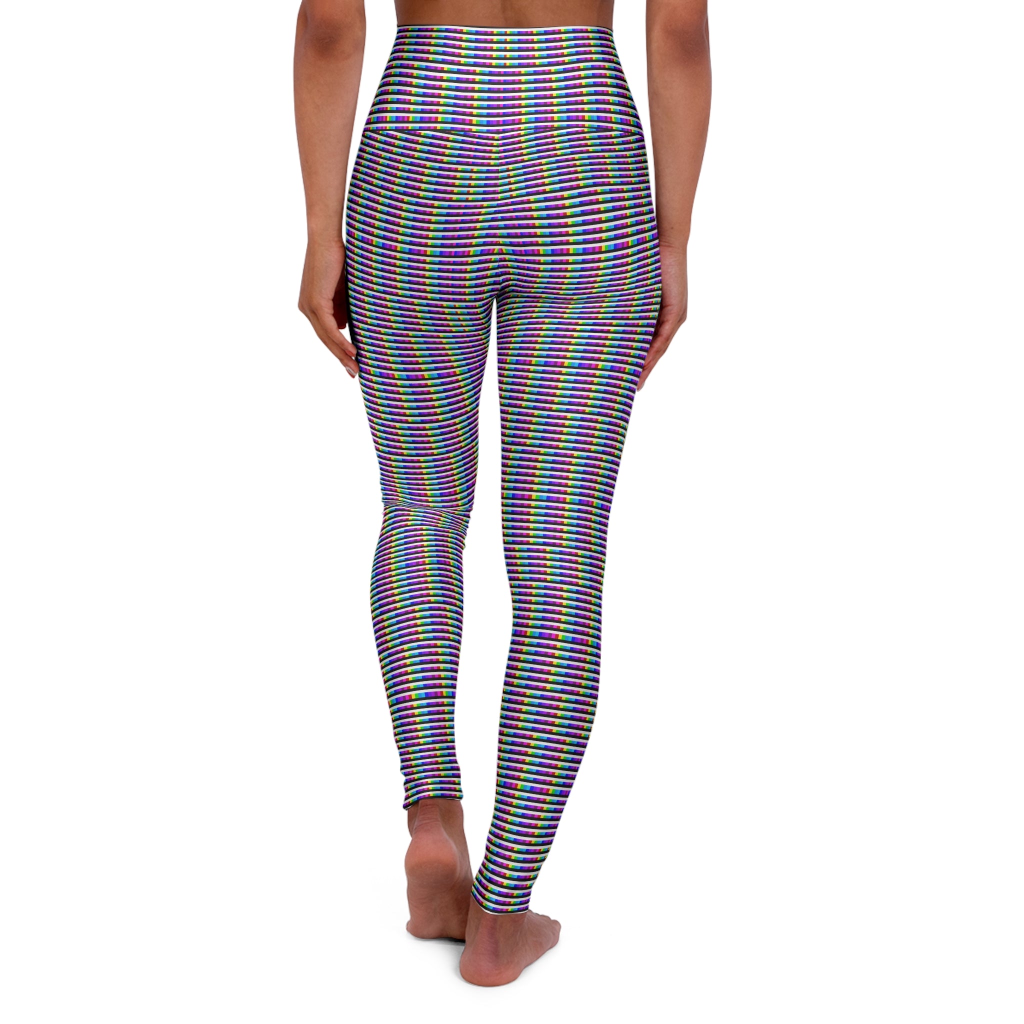 High Waisted Yoga Leggings, Colorful Workout Leggings, Fitness Leggings, Activewear for Women, Yoga Outfit, Casual Leggings