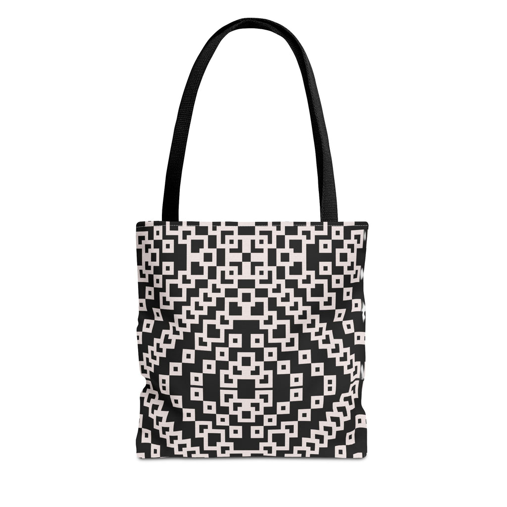 Chic Black and White Geometric Tote Bag | Stylish Everyday Carryall, Reusable Grocery Bag, Fashion Accessory, Gift for Her, Travel Tote