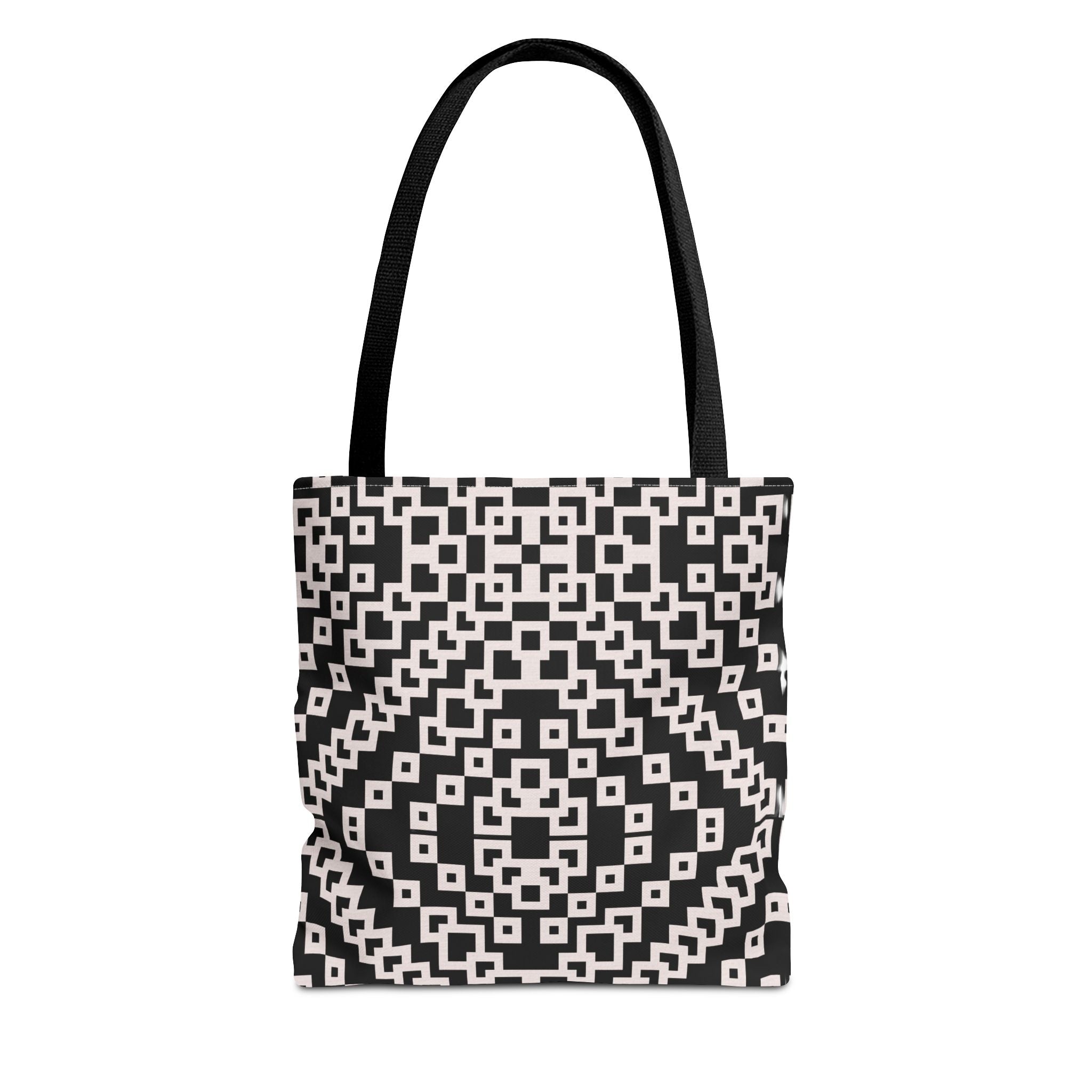 Chic Black and White Geometric Tote Bag | Stylish Everyday Carryall, Reusable Grocery Bag, Fashion Accessory, Gift for Her, Travel Tote