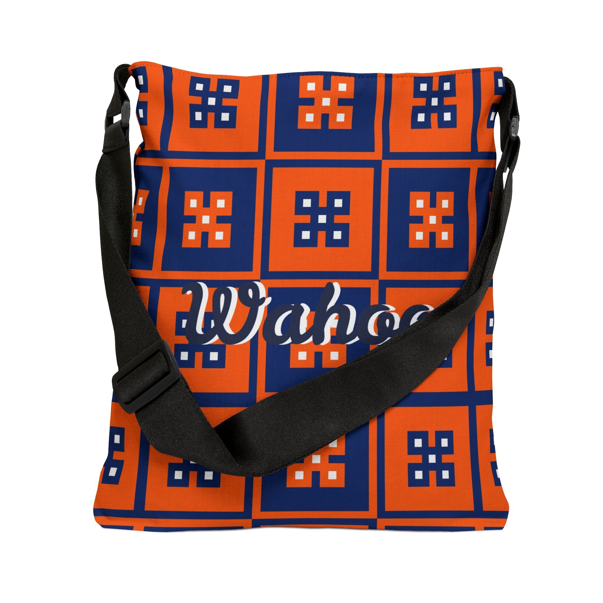 Vibrant Adjustable Tote Bag, Wahooa Tote, Stylish Shoulder Bag, Colorful Everyday Tote, Unique Gift for Students