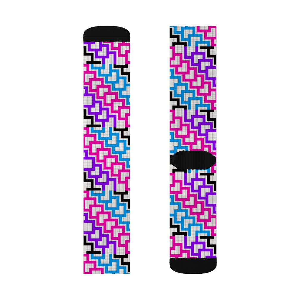 Vibrant Patterned Socks, Colorful Socks, Fun Fashion Socks, Unique Gift for Her, Casual Wear, Festival Accessories