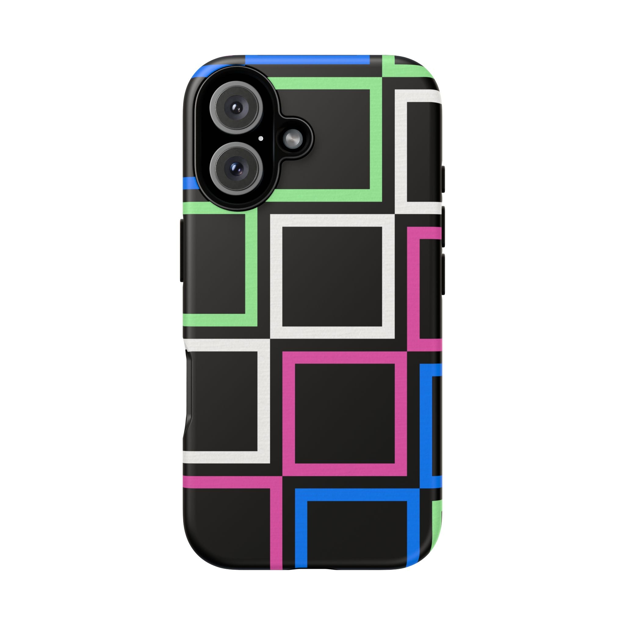 Colorful Geometric Phone Case - Tough Cases, Durable Cover, Stylish Accessory, Gift for Her, Tech Lover