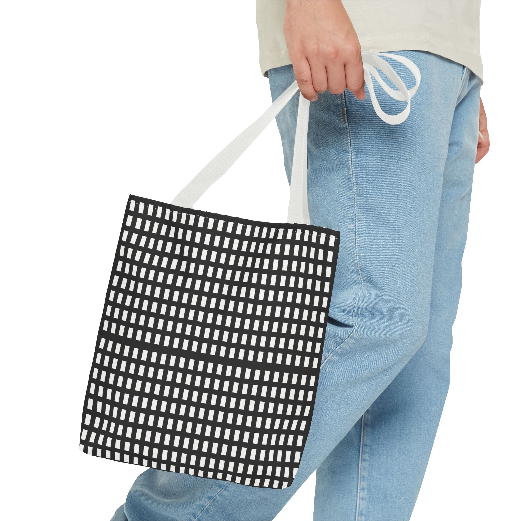 Stylish Geometric Tote Bag, Modern Shopper, Beach Bag, Gift for Her, Eco-Friendly Grocery Bag, Art Print Handbag