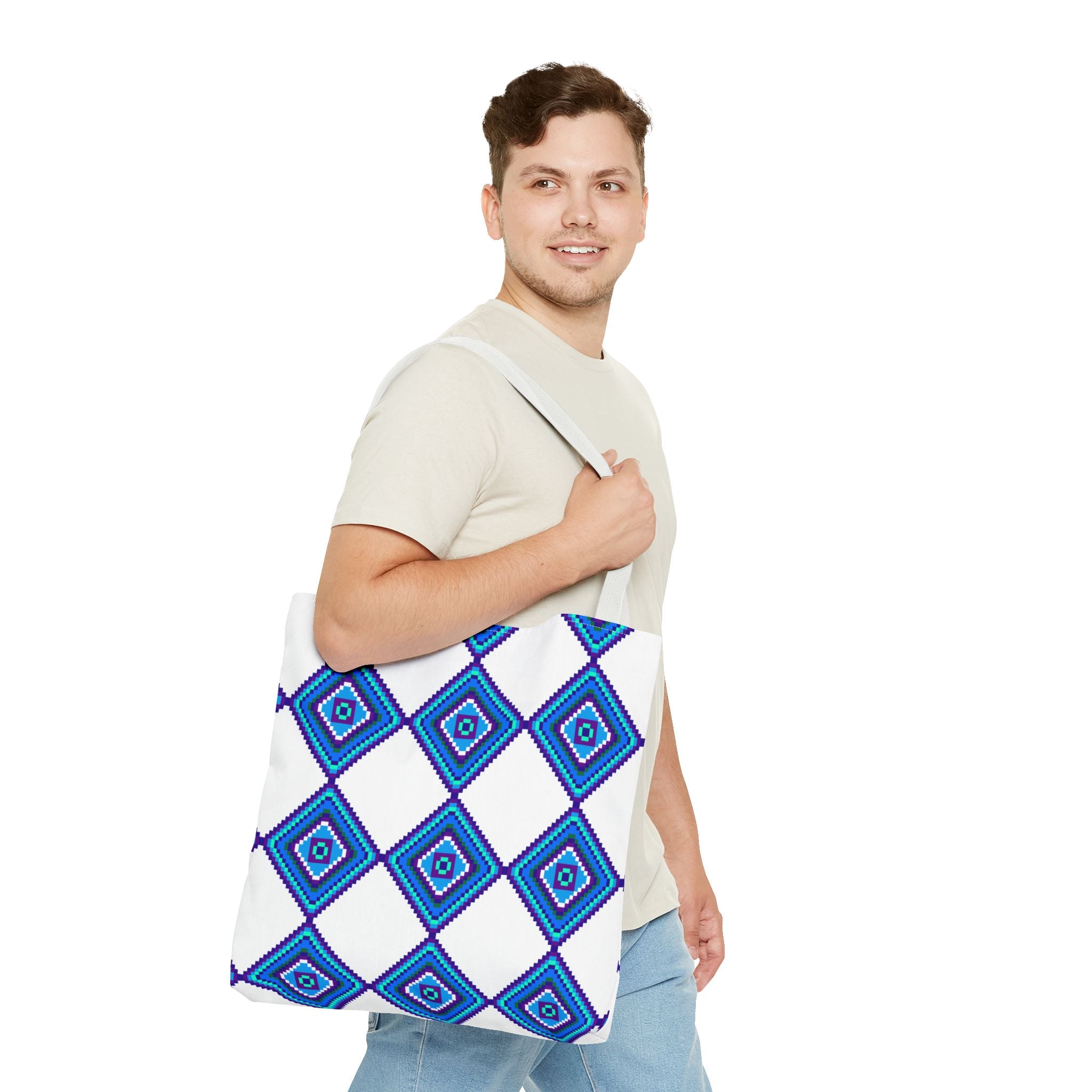 Bohemian Diamond Tote Bag | Stylish Utility for Everyday Use, Eco-Friendly Gift, Beach, Shopping, Travel
