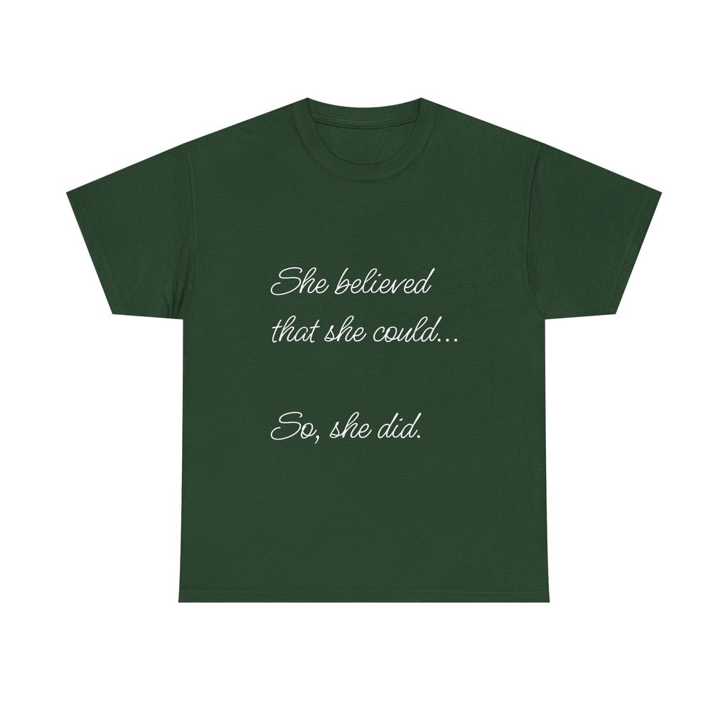 Motivational Quote Tee, Unisex Heavy Cotton T-Shirt, Inspirational Graphic Tee, Empowerment Shirt, Gift for Her, Casual Statement Top