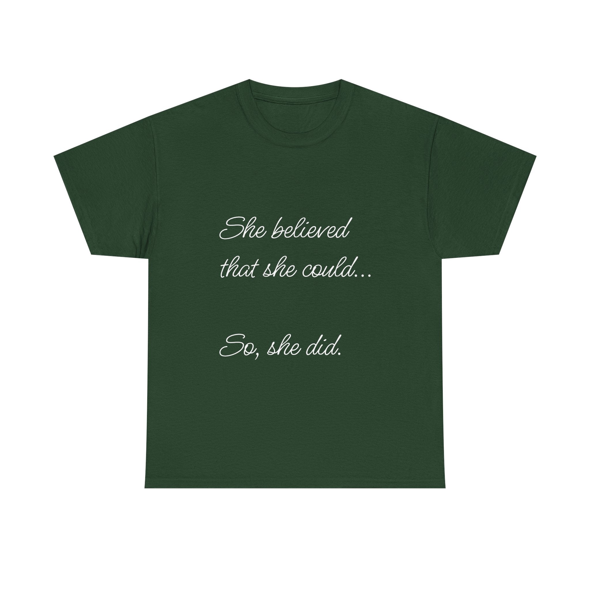 Motivational Quote Tee, Unisex Heavy Cotton T-Shirt, Inspirational Graphic Tee, Empowerment Shirt, Gift for Her, Casual Statement Top