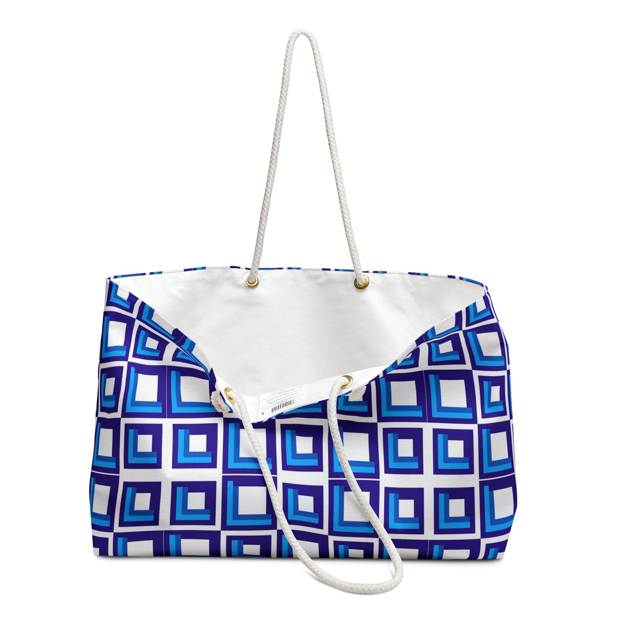 Stylish Geometric Weekender Bag - Perfect for Travel, Gym, Beach, Weekend Getaways, Gifts for Her