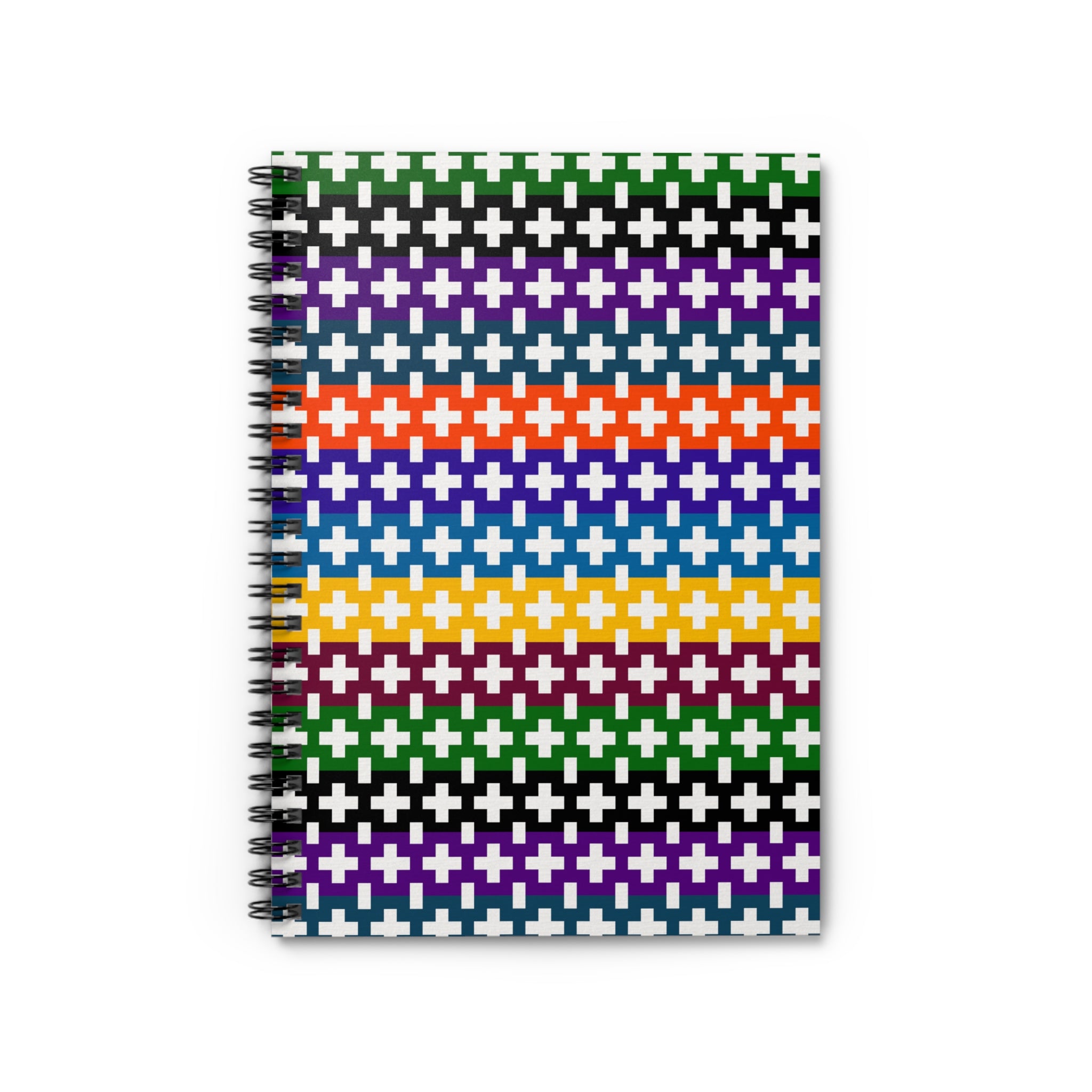 Colorful Patterned Spiral Notebook - Ruled Lines, Perfect for School, Journaling, Gift for Students, Stylish Note-taking, Vibrant [...]