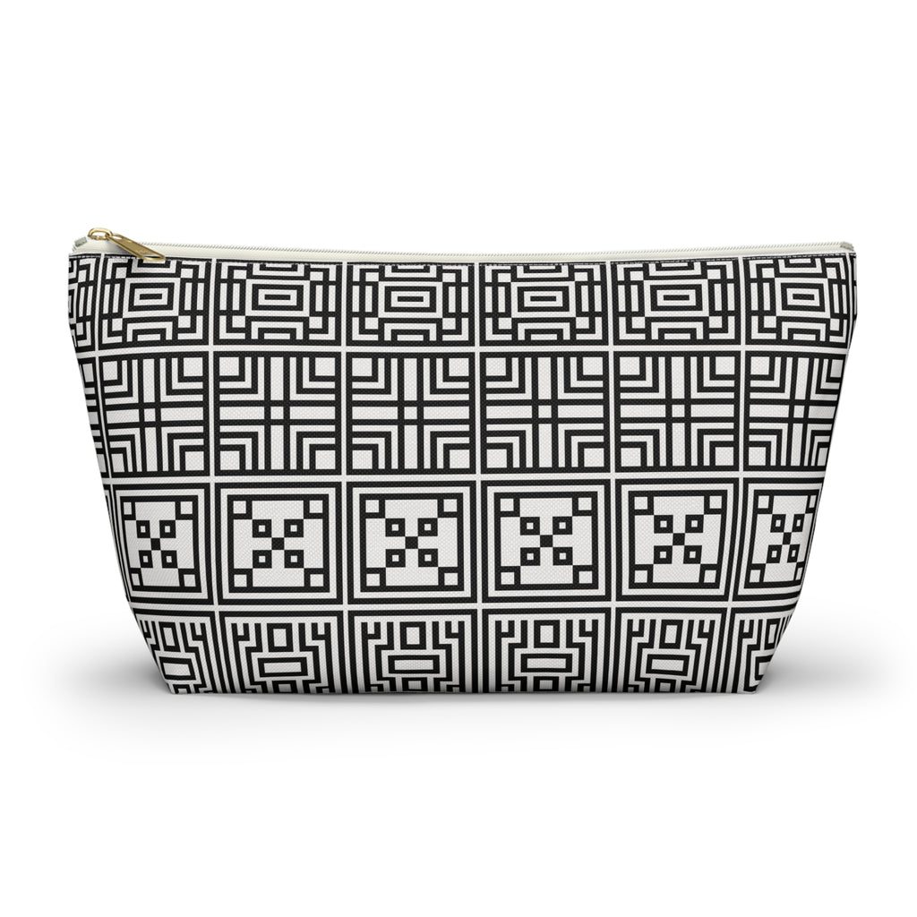 Chic Geometric Accessory Pouch - Perfect for Travel, Makeup, or Everyday Use, Stylish Gift for Friends and Family