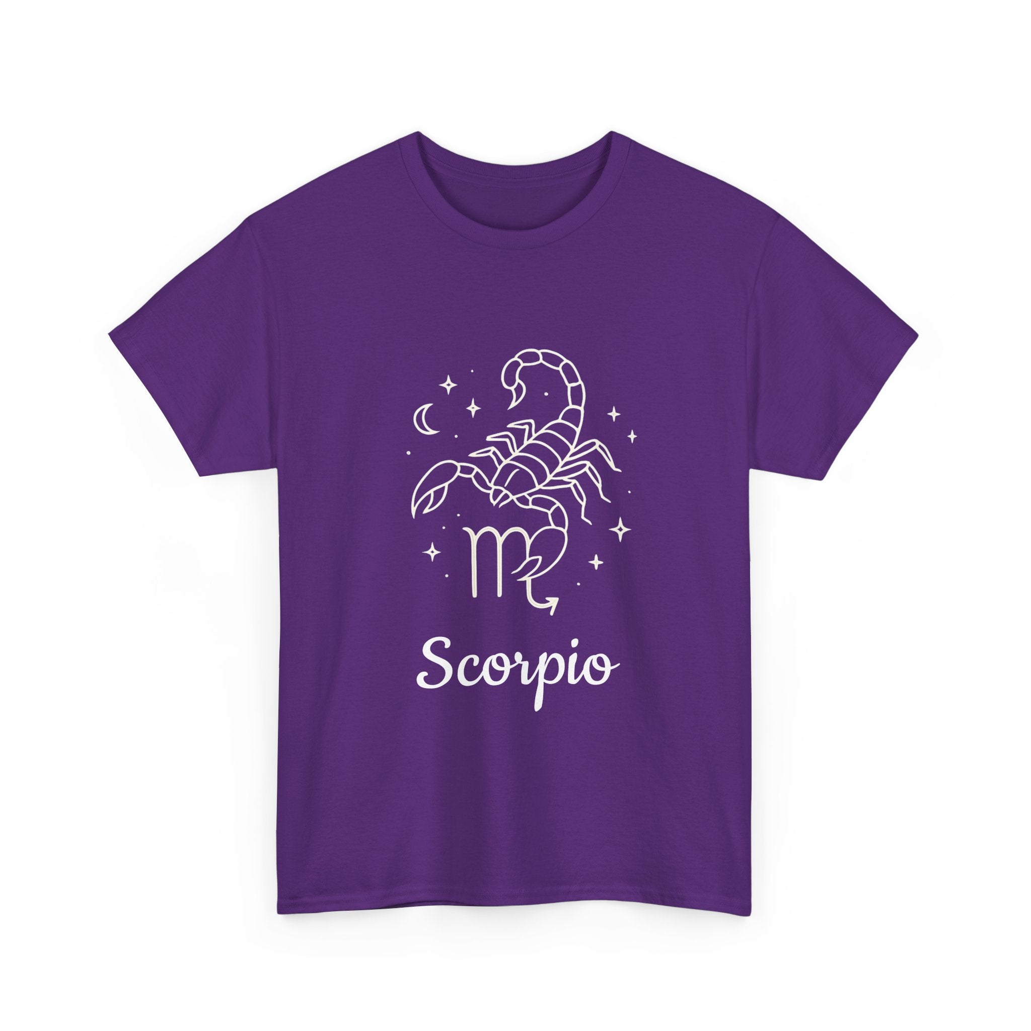 Scorpio Zodiac T-Shirt, Astrology Tee, Horoscope Gift, Casual Wear, Birthday Apparel, Unisex Heavy Cotton Tee
