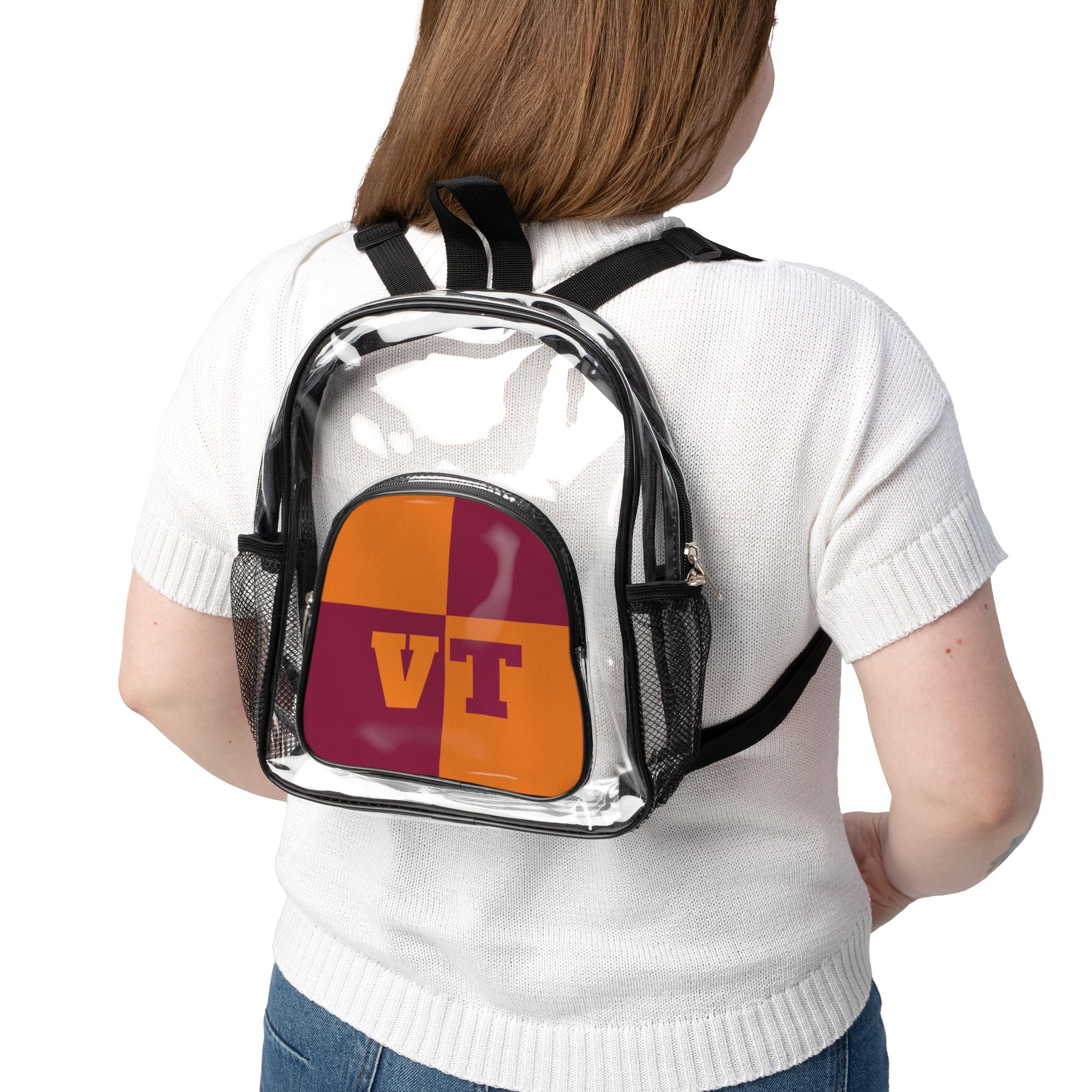 Clear Stadium Backpack | Clear Bag for Game Day, Transparent Backpack for Sports Events, Festival Bag, College Gear, Concert Purse