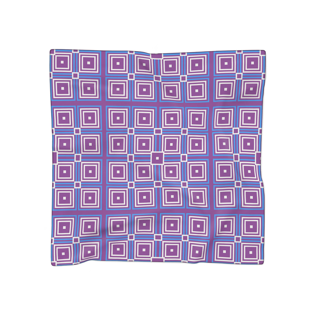 Chic Geometric Poly Scarf | Vibrant Fashion Scarf, Stylish Neck Wrap, Perfect for Spring, Gift for Her, Lightweight Accessory
