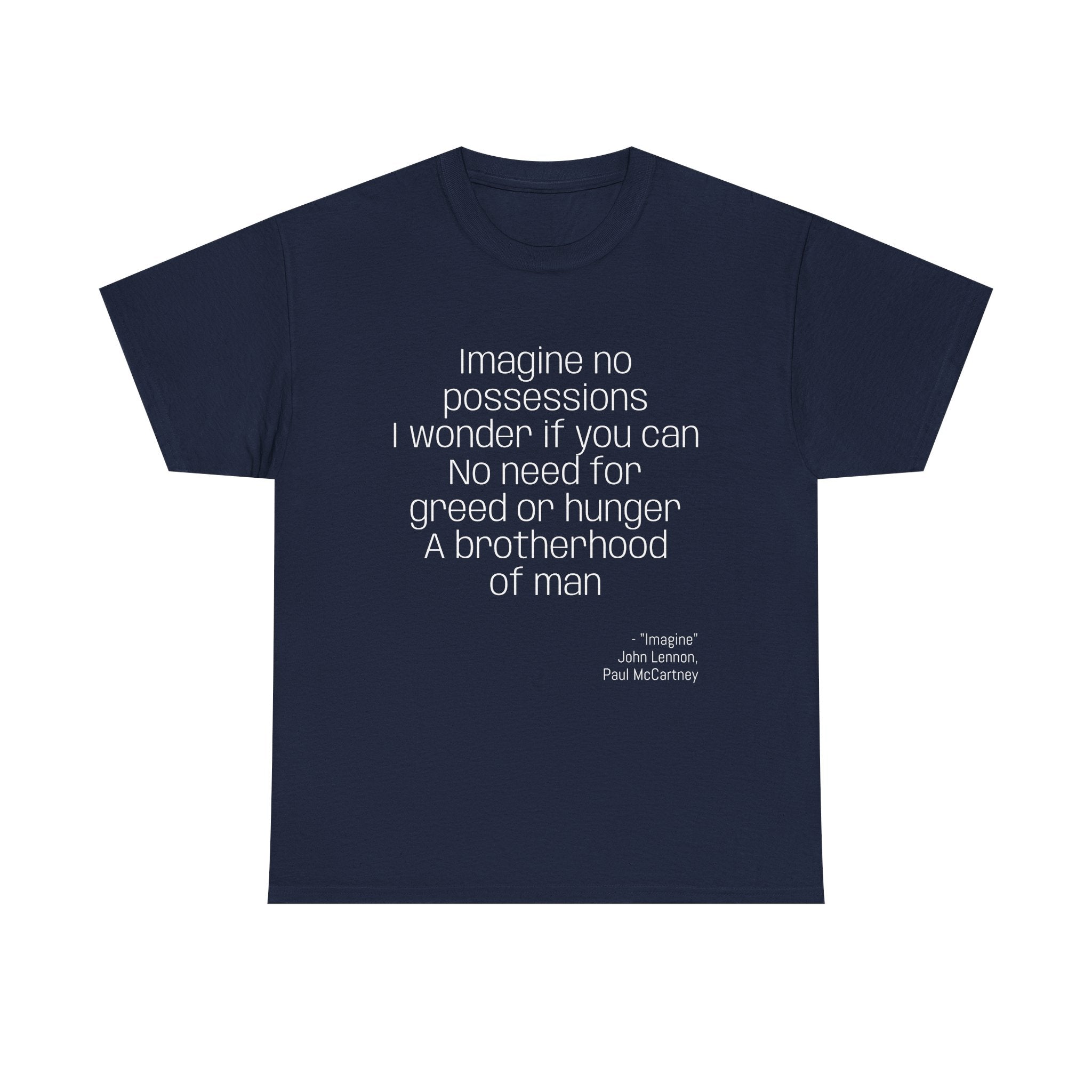Inspirational Quote T-Shirt - Unisex Heavy Cotton Tee, Gift for Music Lovers, Peace Vibe, Birthday, Everyday Wear, Thought-Provoking Shirth