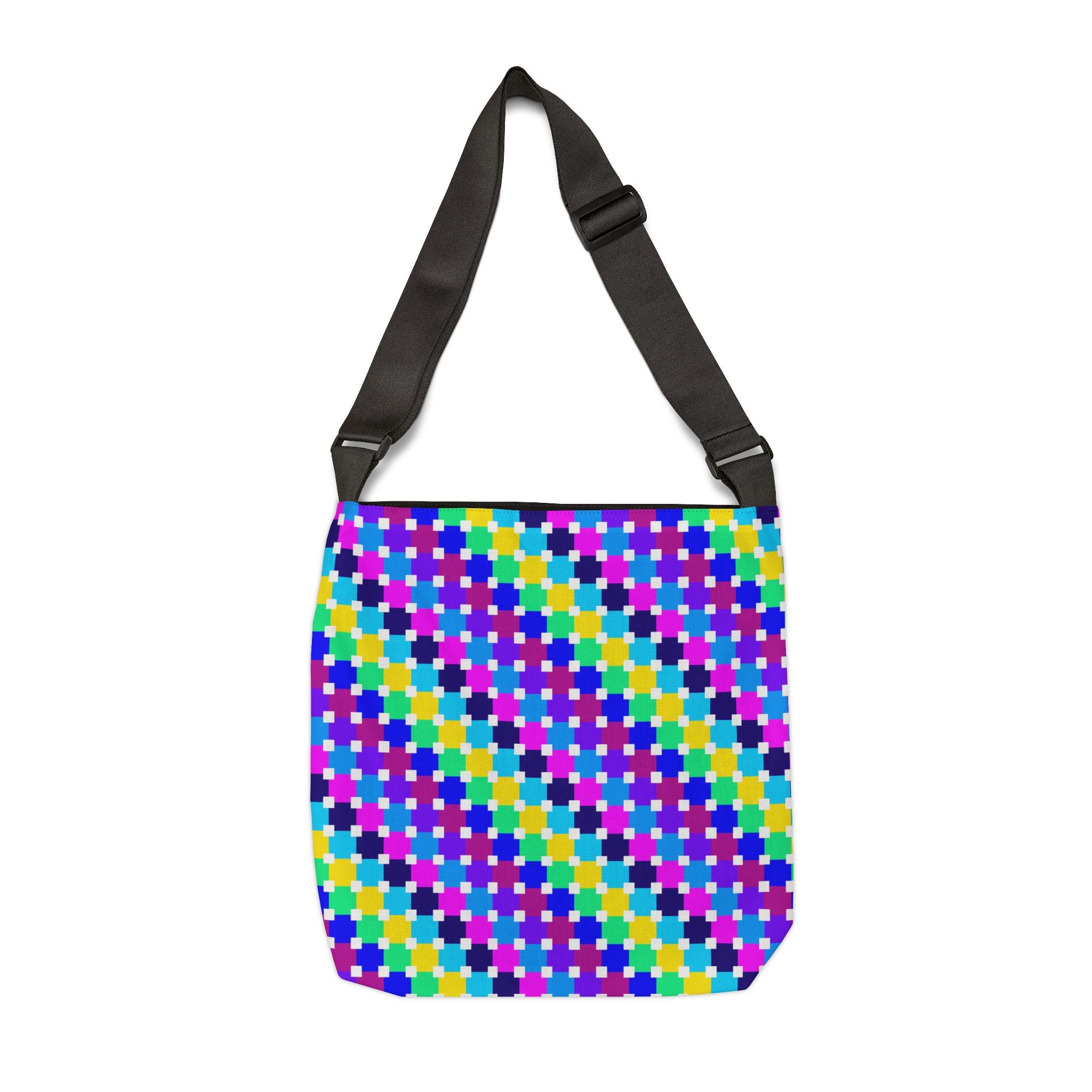 Vibrant Adjustable Tote Bag, Colorful Carryall, Perfect for Shopping, Beach Days, Festivals, and Everyday Use, Ideal Gift for Friends