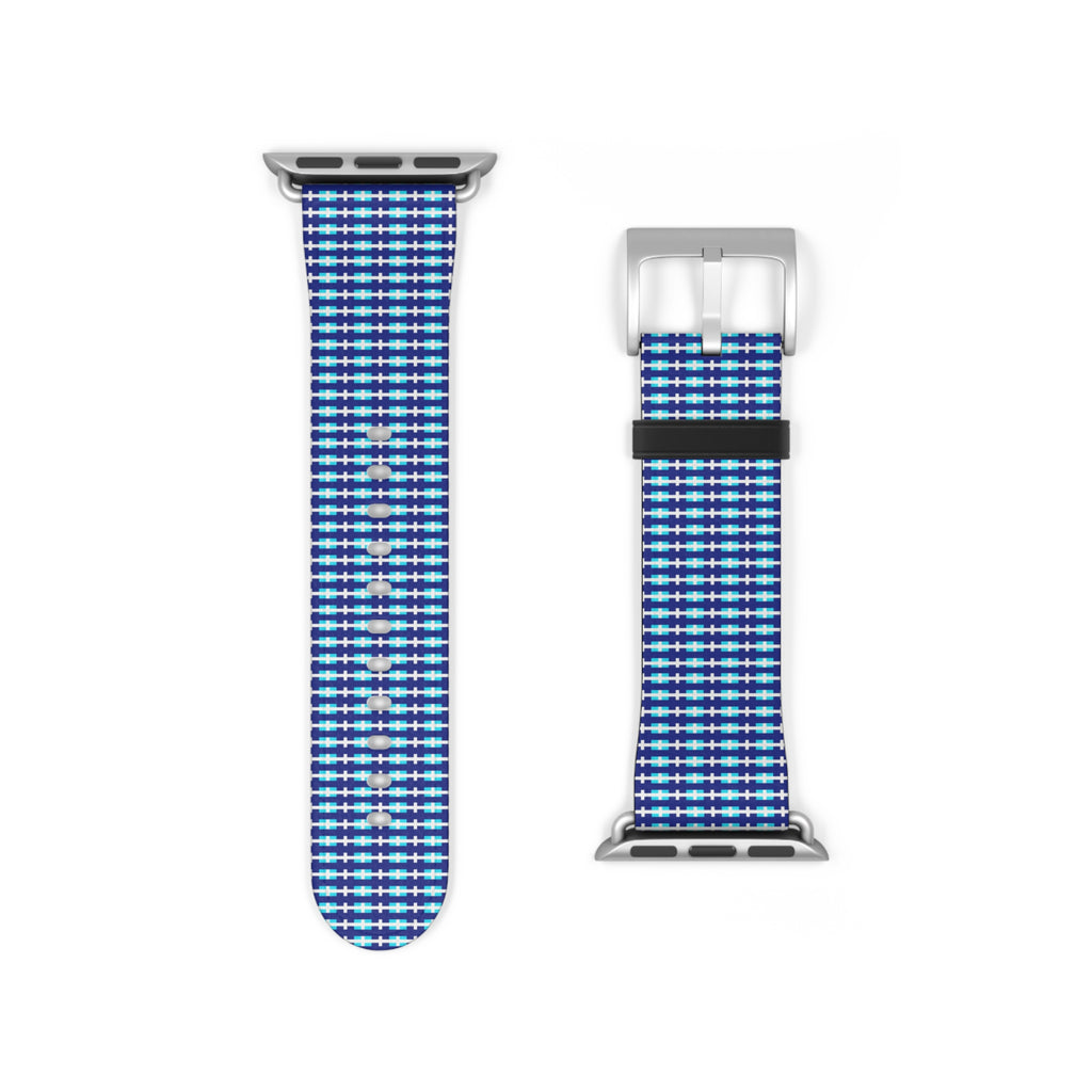 Blue Checkered Watch Band, Stylish Apple Watch Strap, Unisex Accessory, Perfect Gift for Any Occasion, Trendy Sports Band, Comfortable [...]