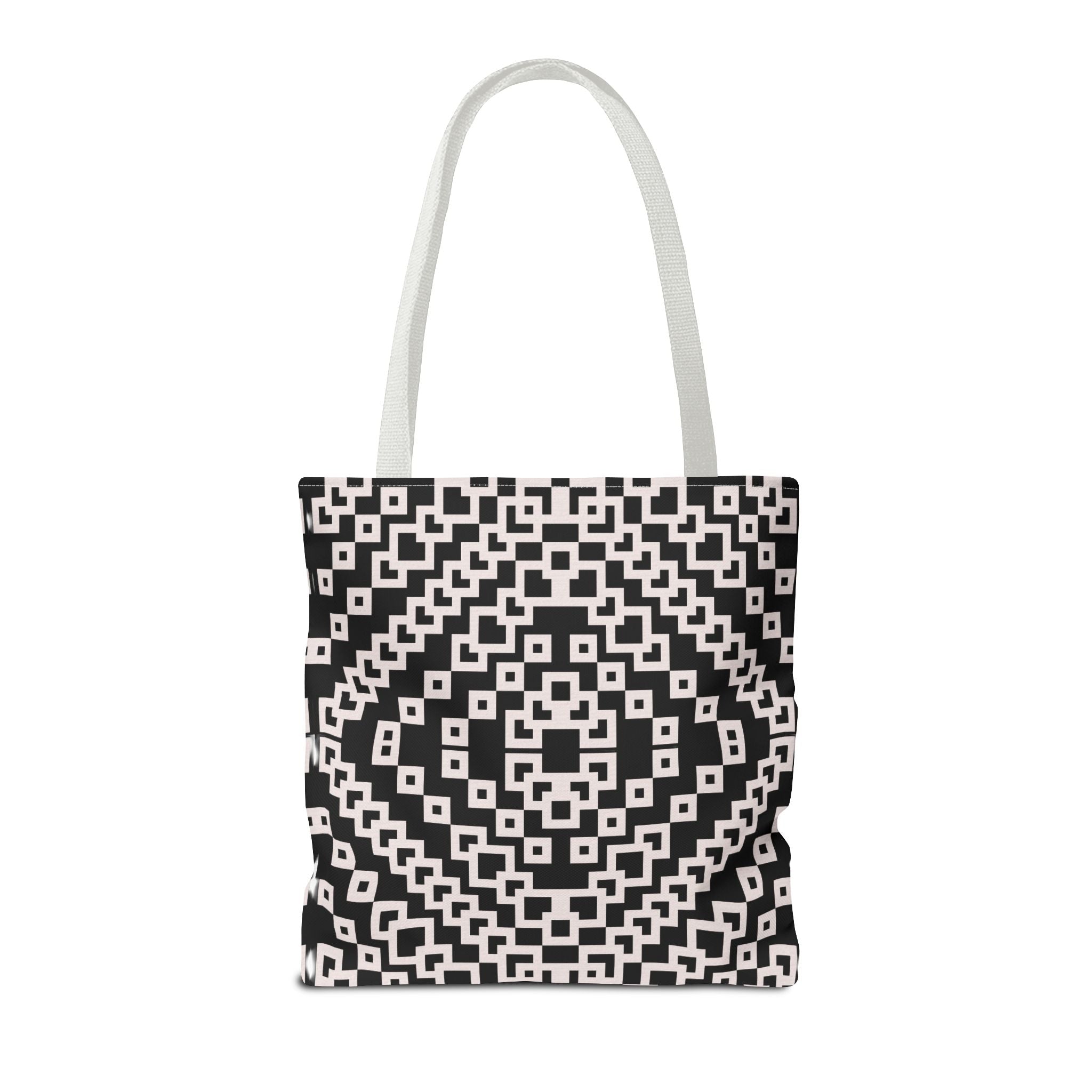 Chic Black and White Geometric Tote Bag | Stylish Everyday Carryall, Reusable Grocery Bag, Fashion Accessory, Gift for Her, Travel Tote